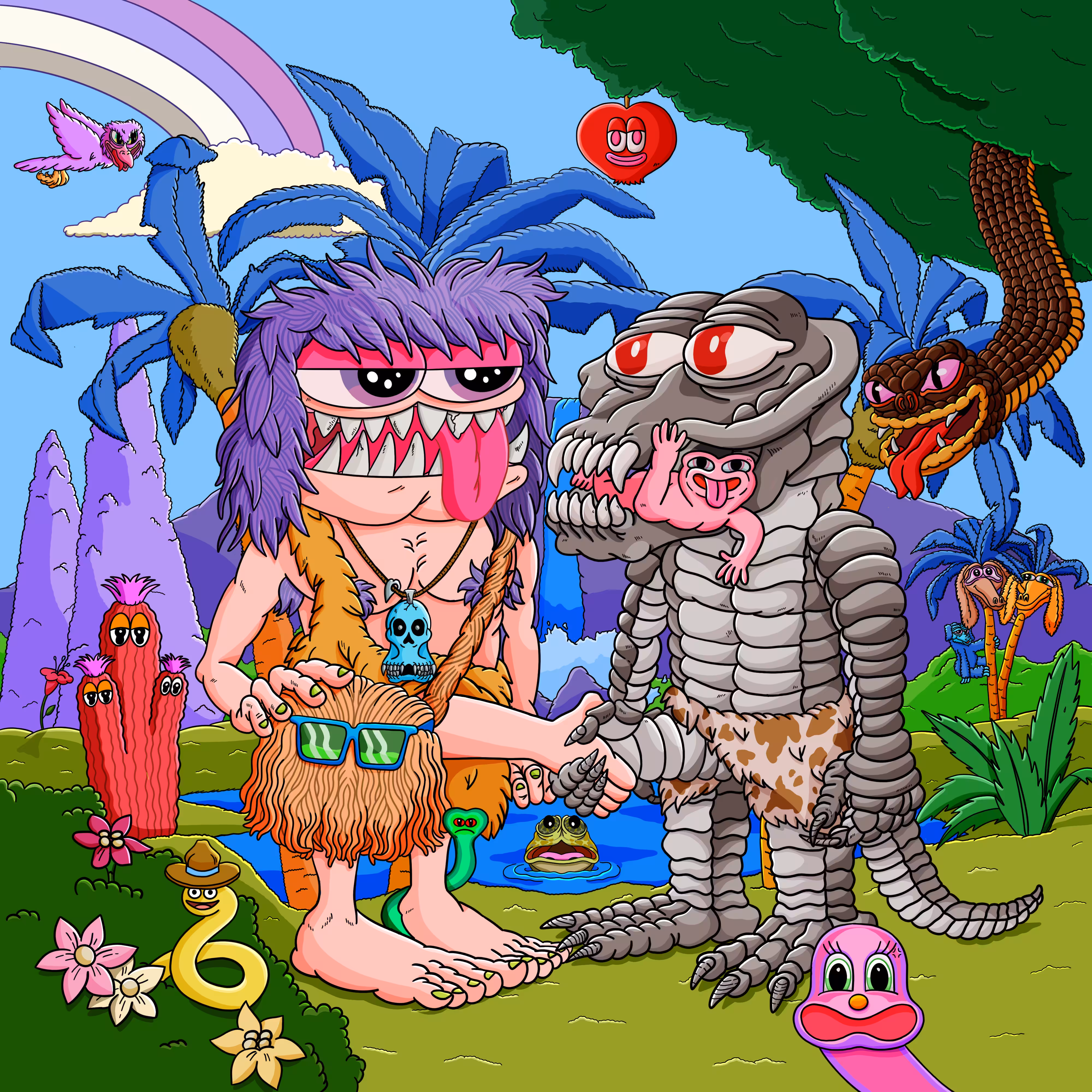 Prehistoric Handshake