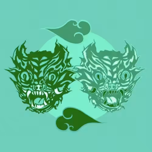 Tiger Talisman - GREEN - When Tigers Smoked