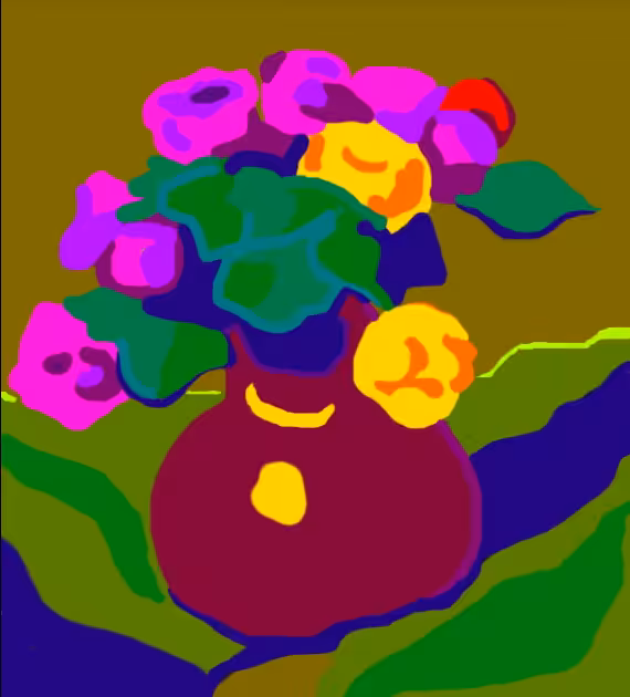 DIGITAL PAINTING: Bouquet de roses 