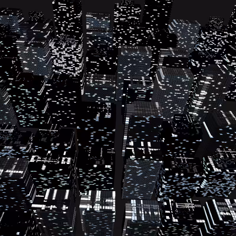 Night city glow #54