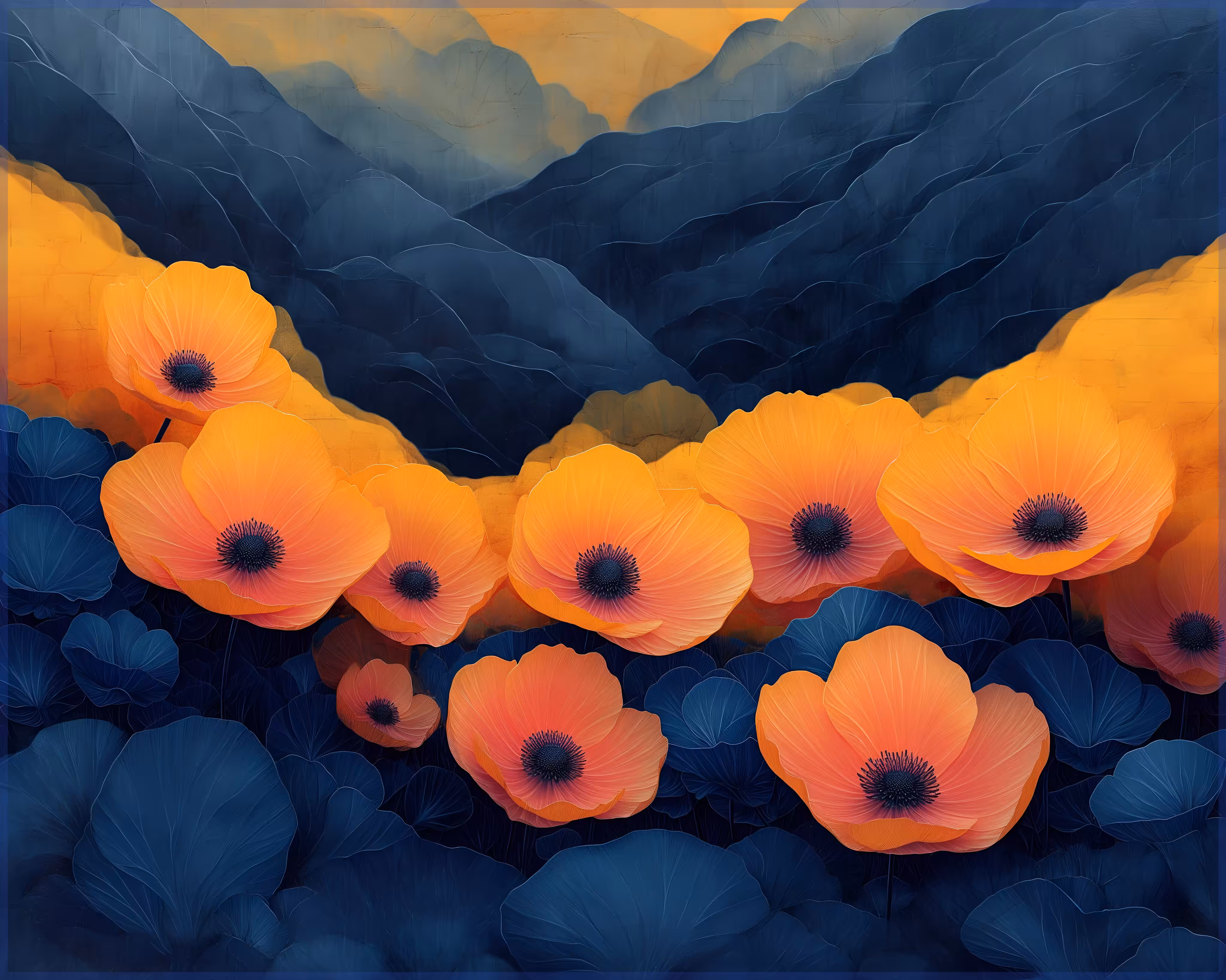 Blue landscape 
