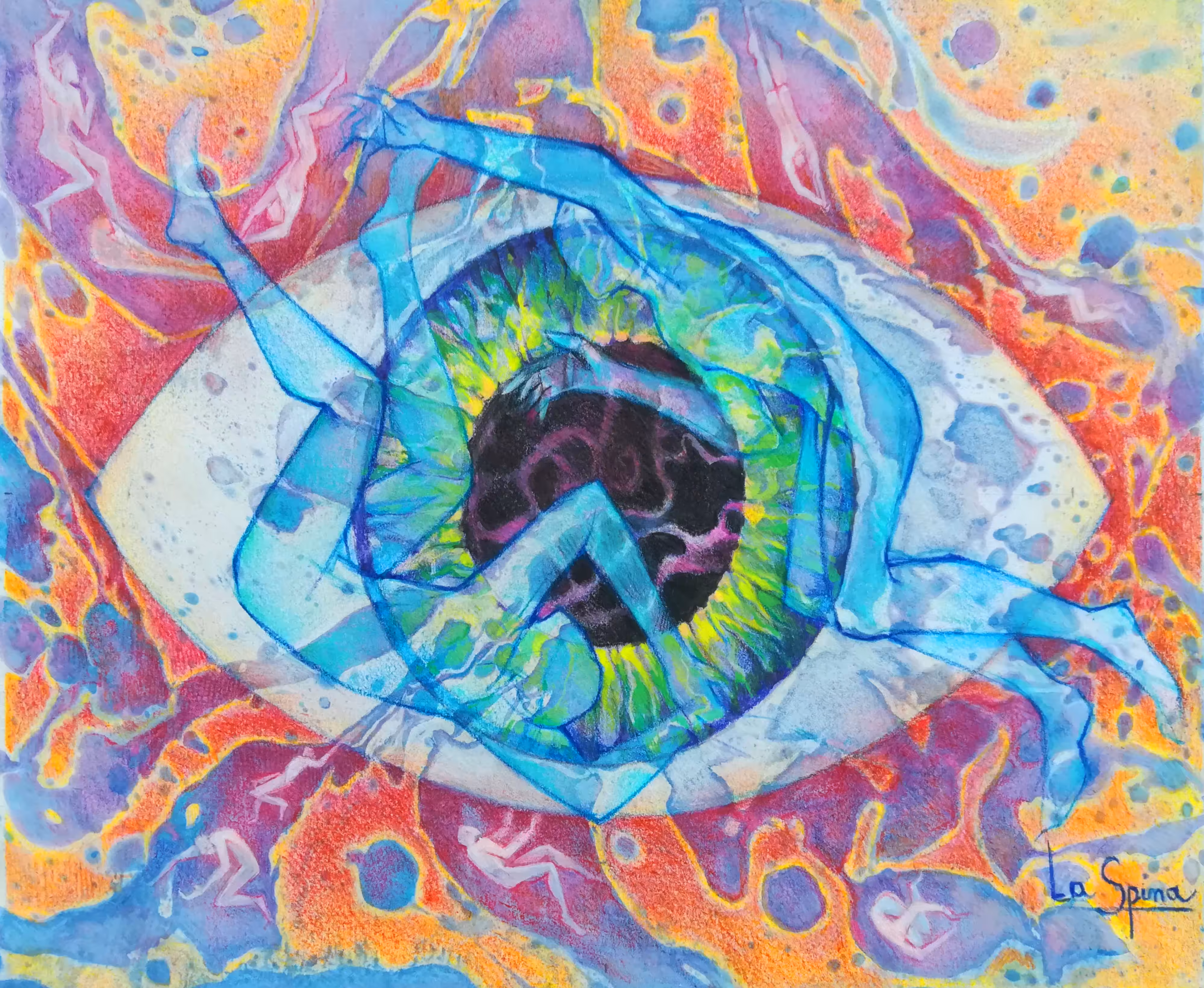 The eye that looks at the magma