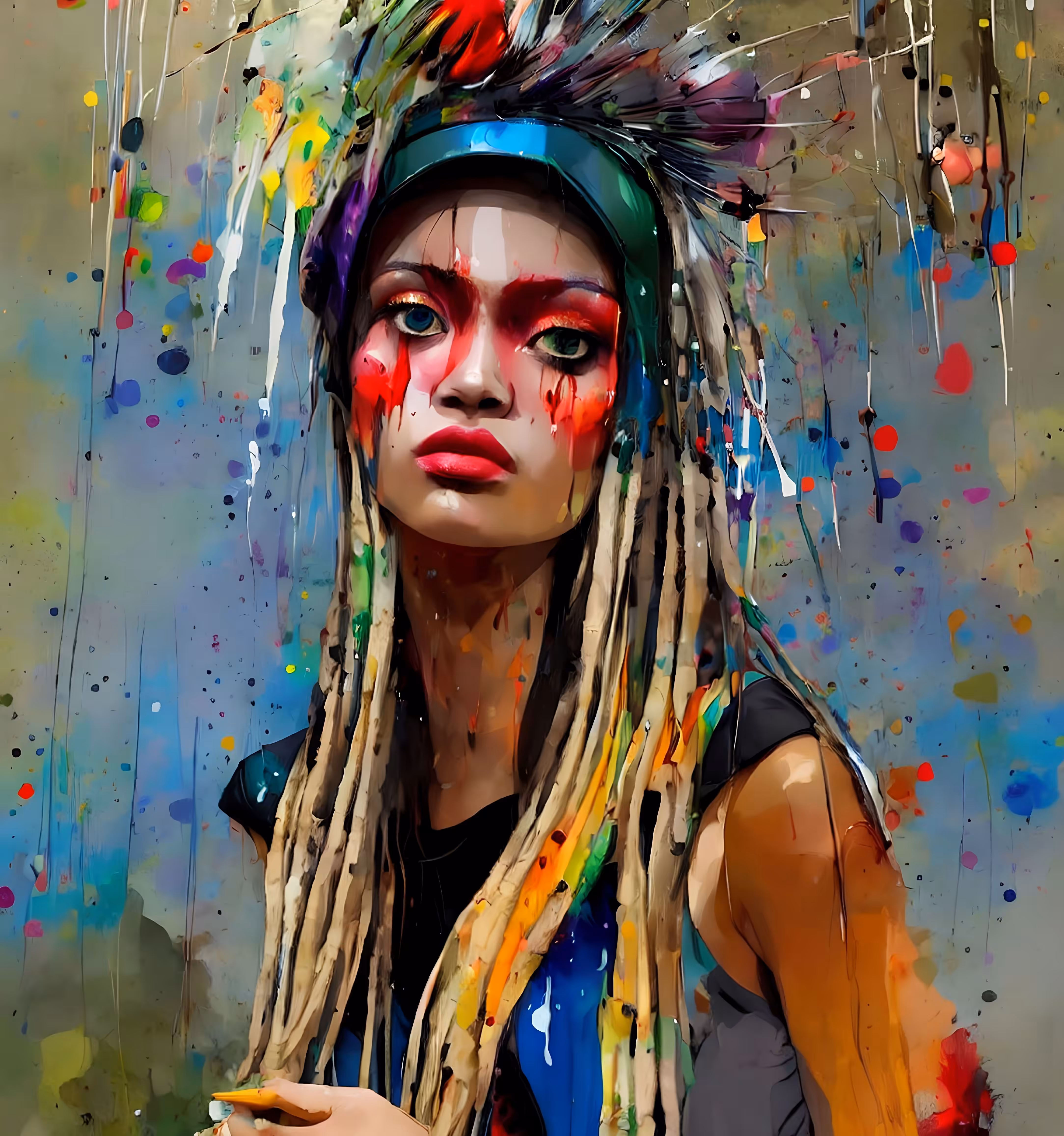 La femme au chapeau Rasta