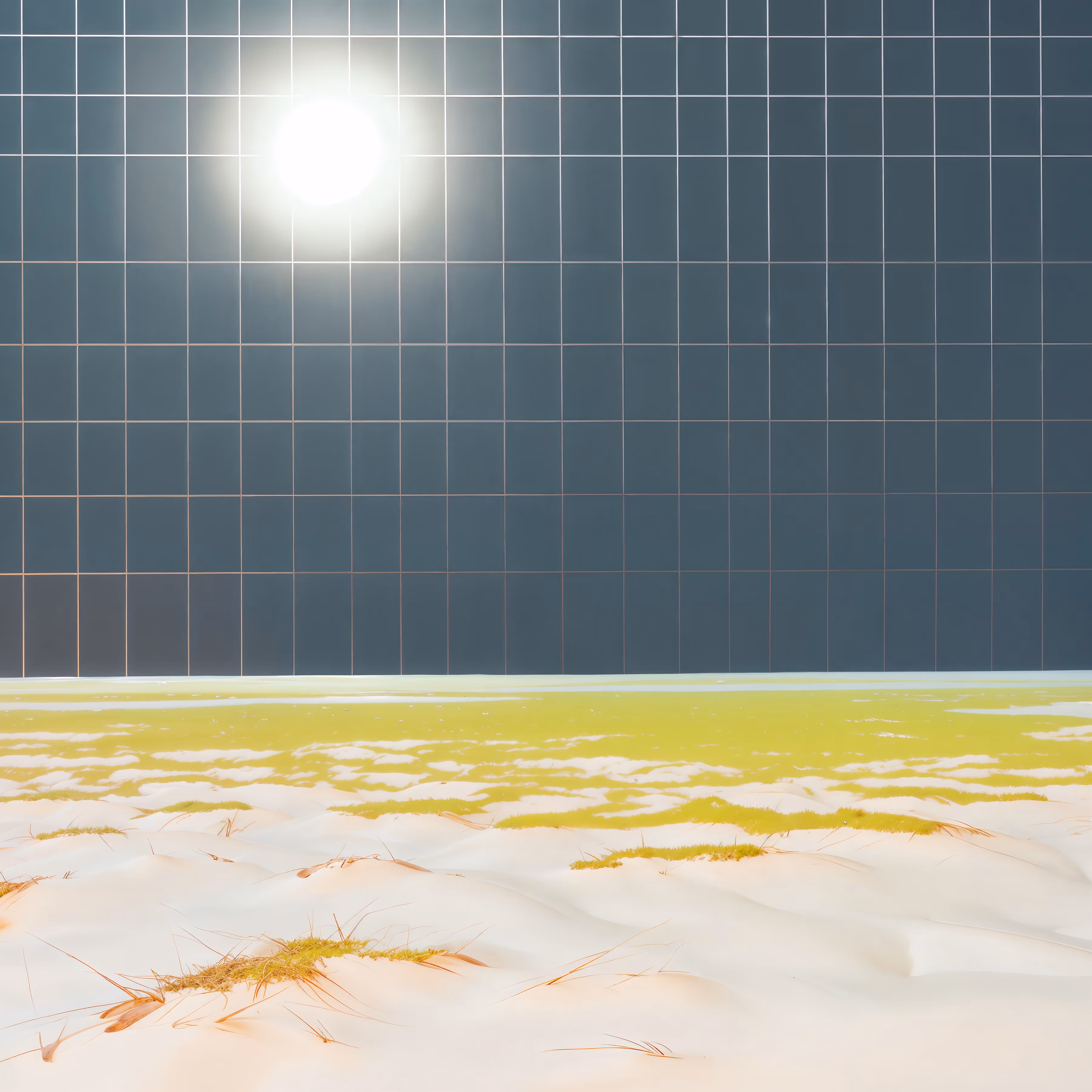 Grid Horizon: the flatness of simulated being