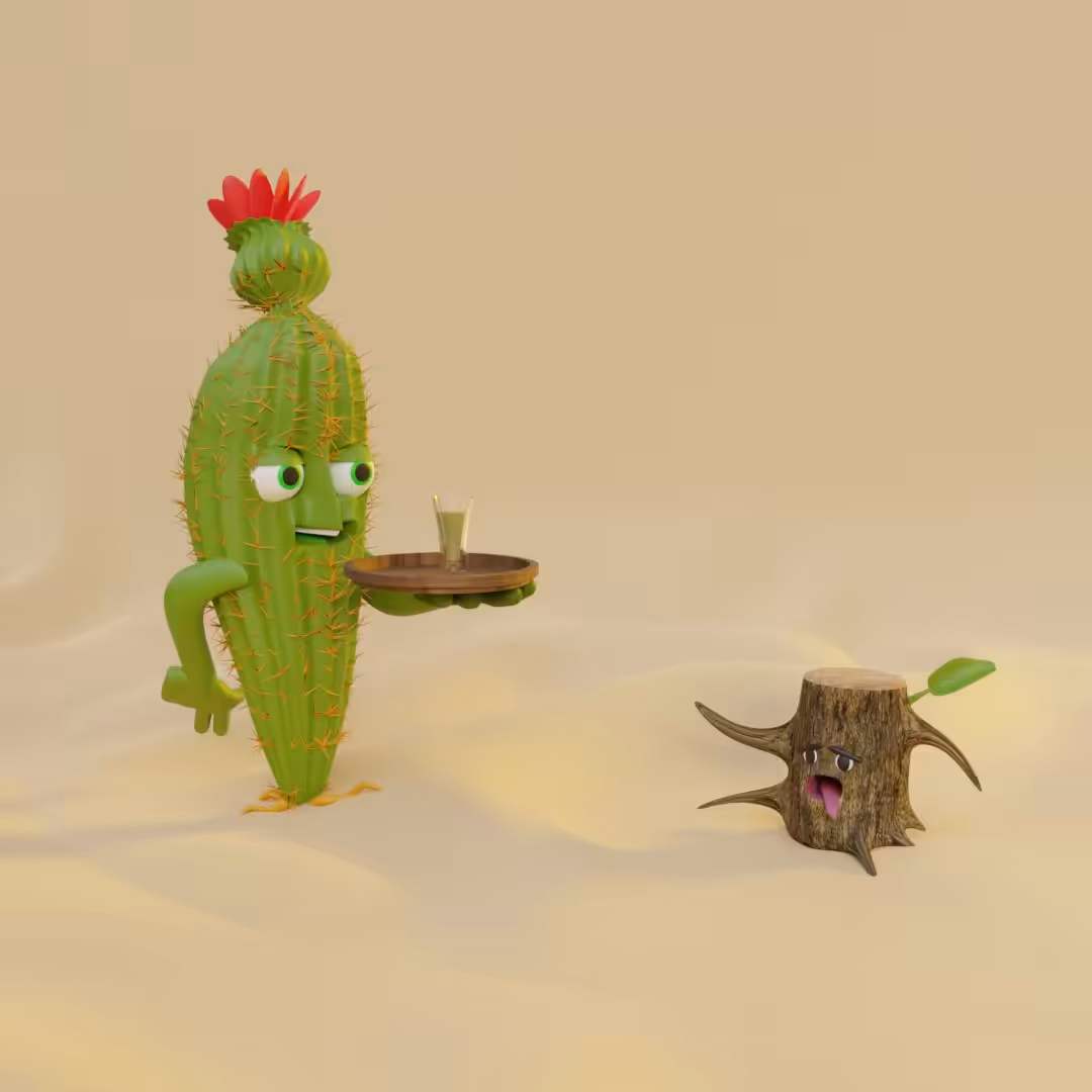 Cactus supporting you