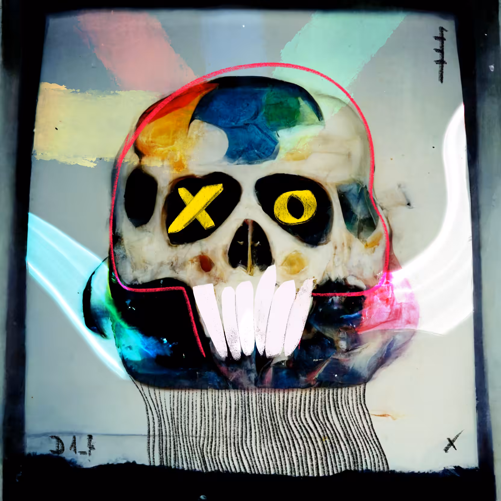 POLAROID SKULL 008