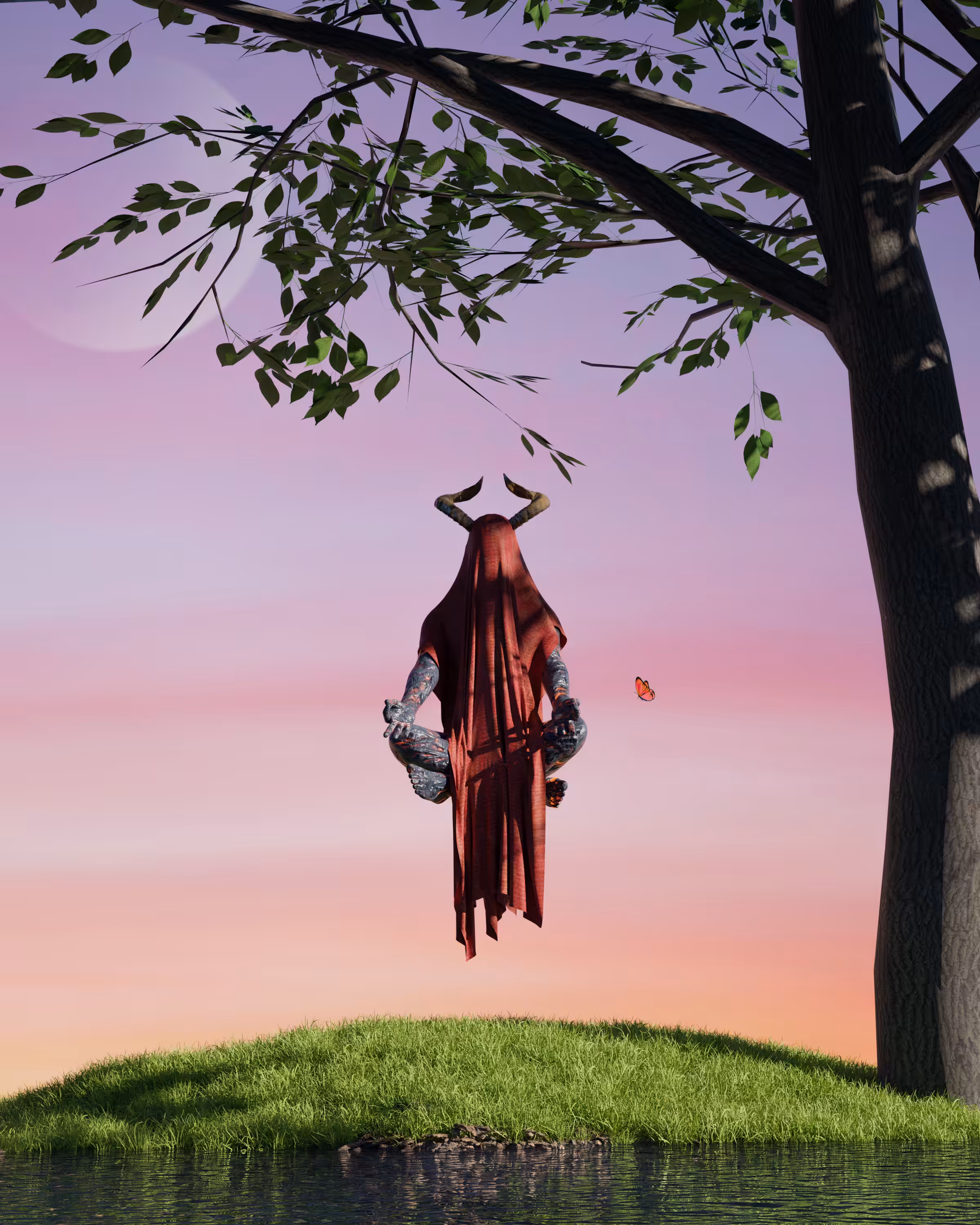 Meditating Devil