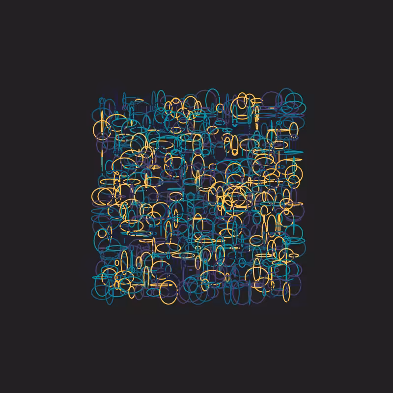 Scribbled Rings #10