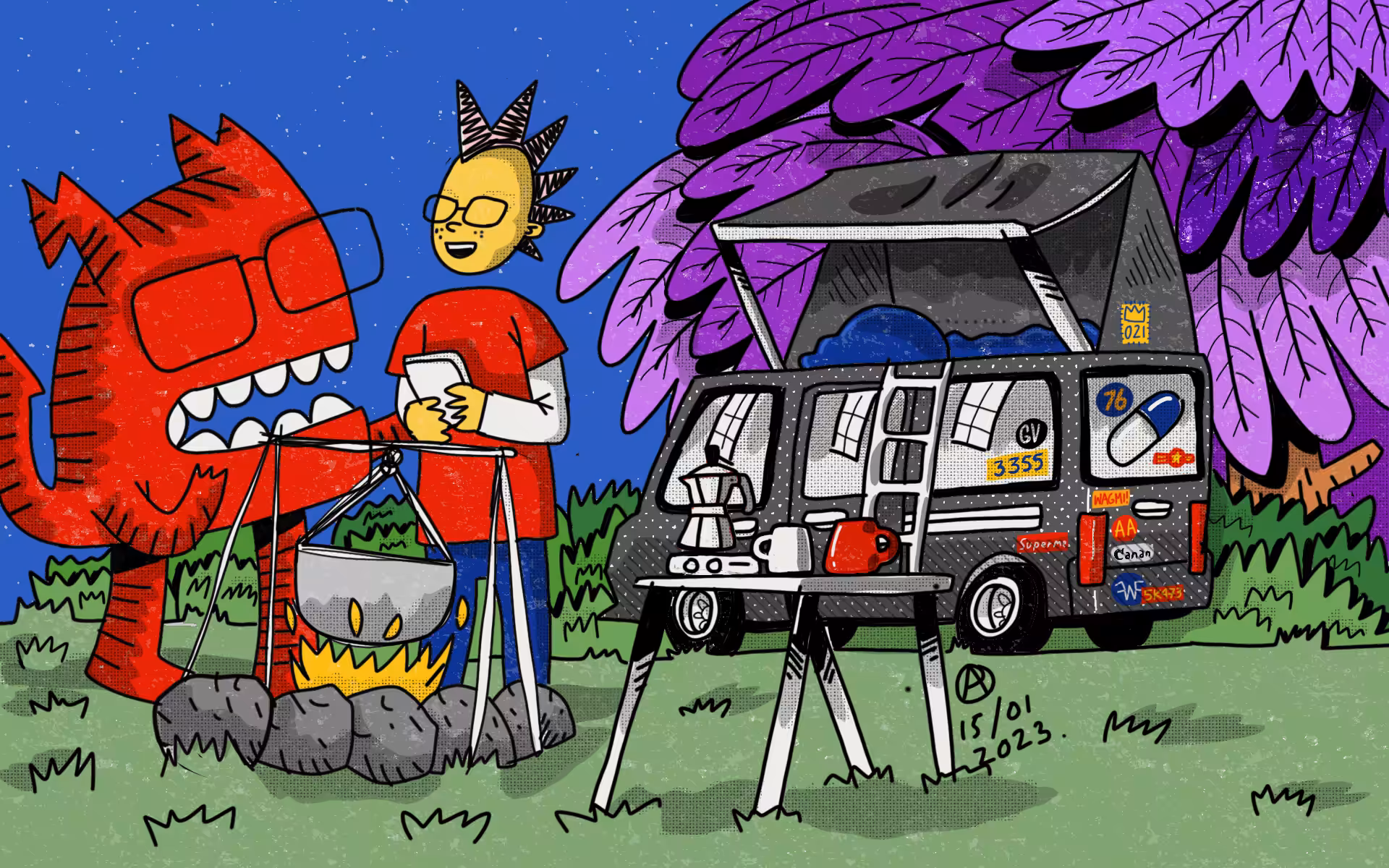 VanCamping on the run.