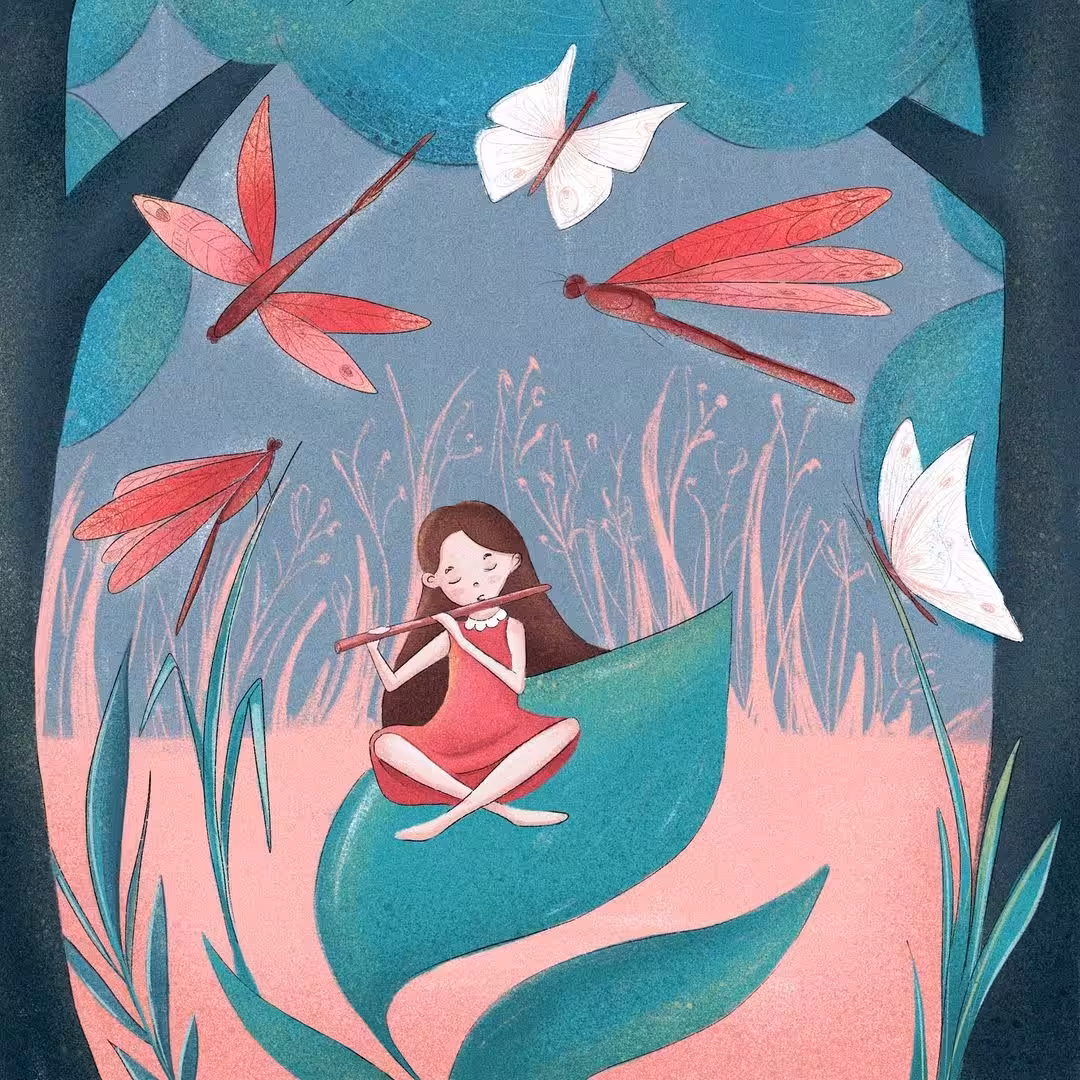 Dance of butterflies and dragonflies