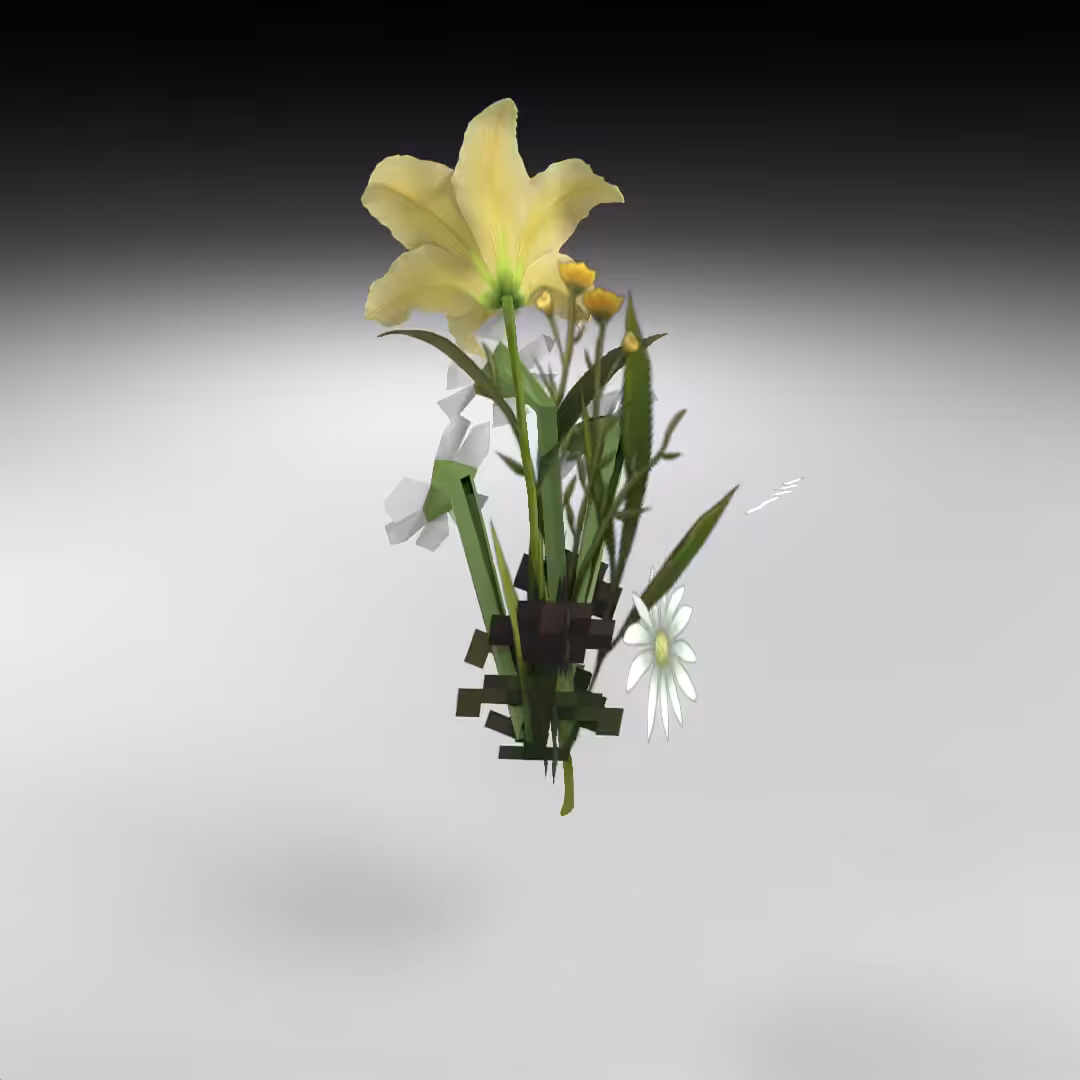 Hand-hacked Bouquet 90