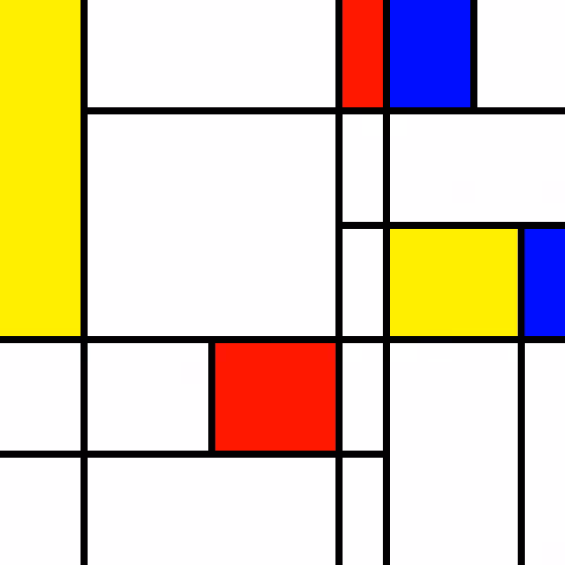 compositioninredblueandyellow.art, (NFT) #131