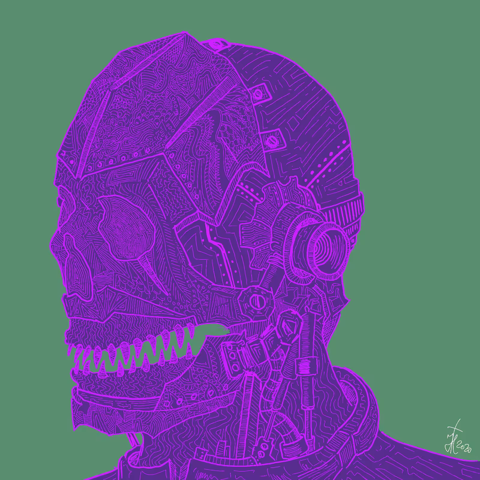 rusty cage - Purple Flare