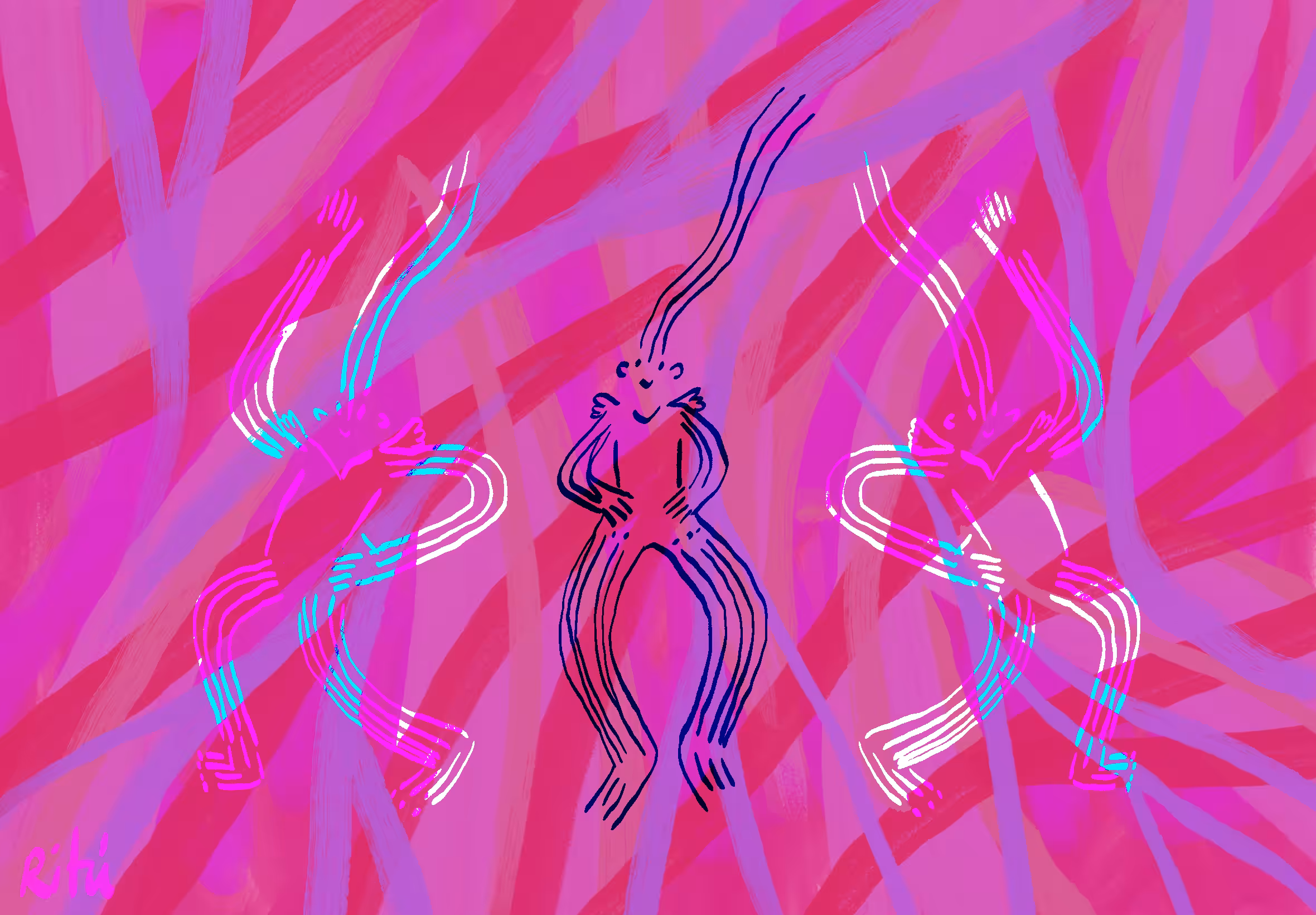 Magnetic dancers