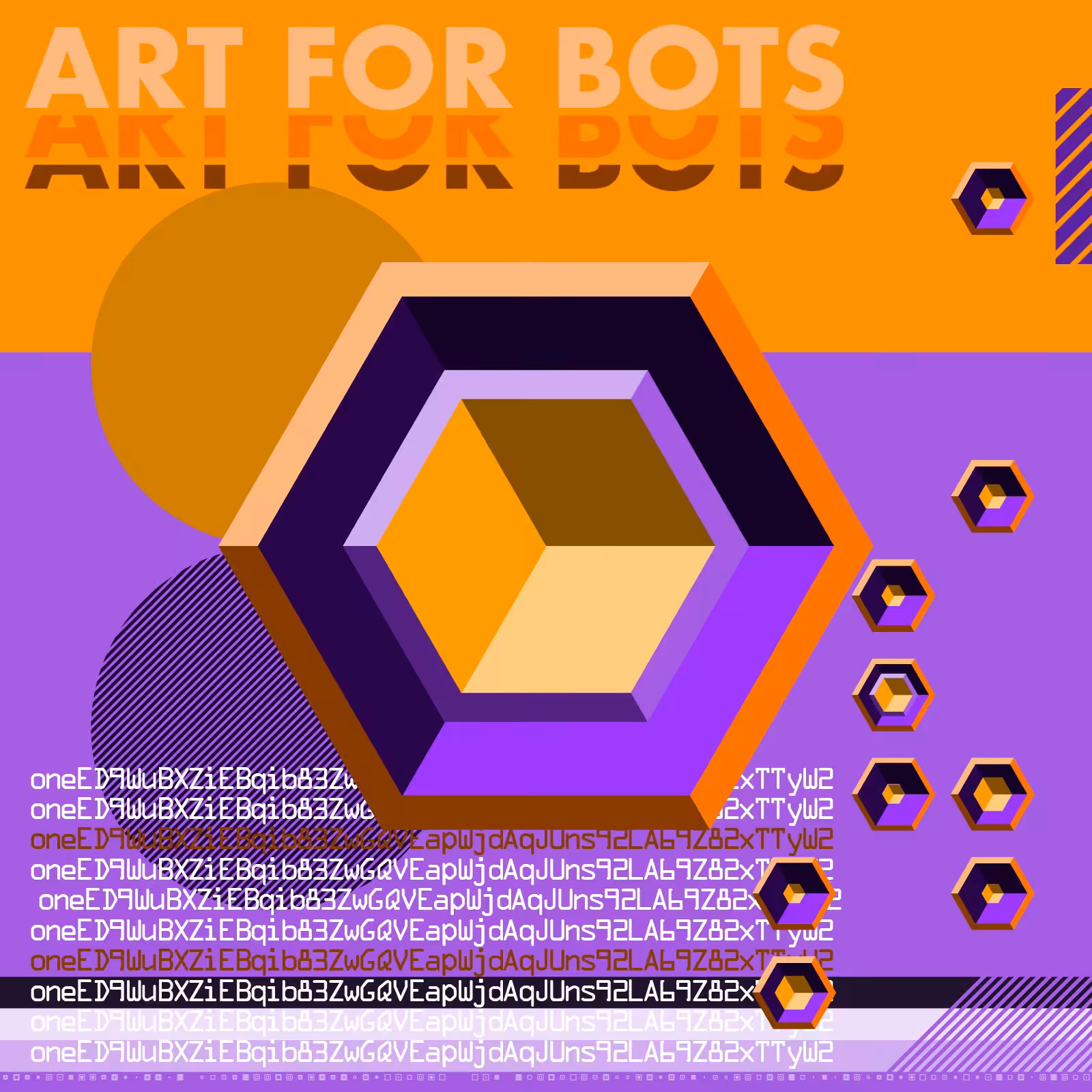 Hexagones - Art for Bots for Humans #6