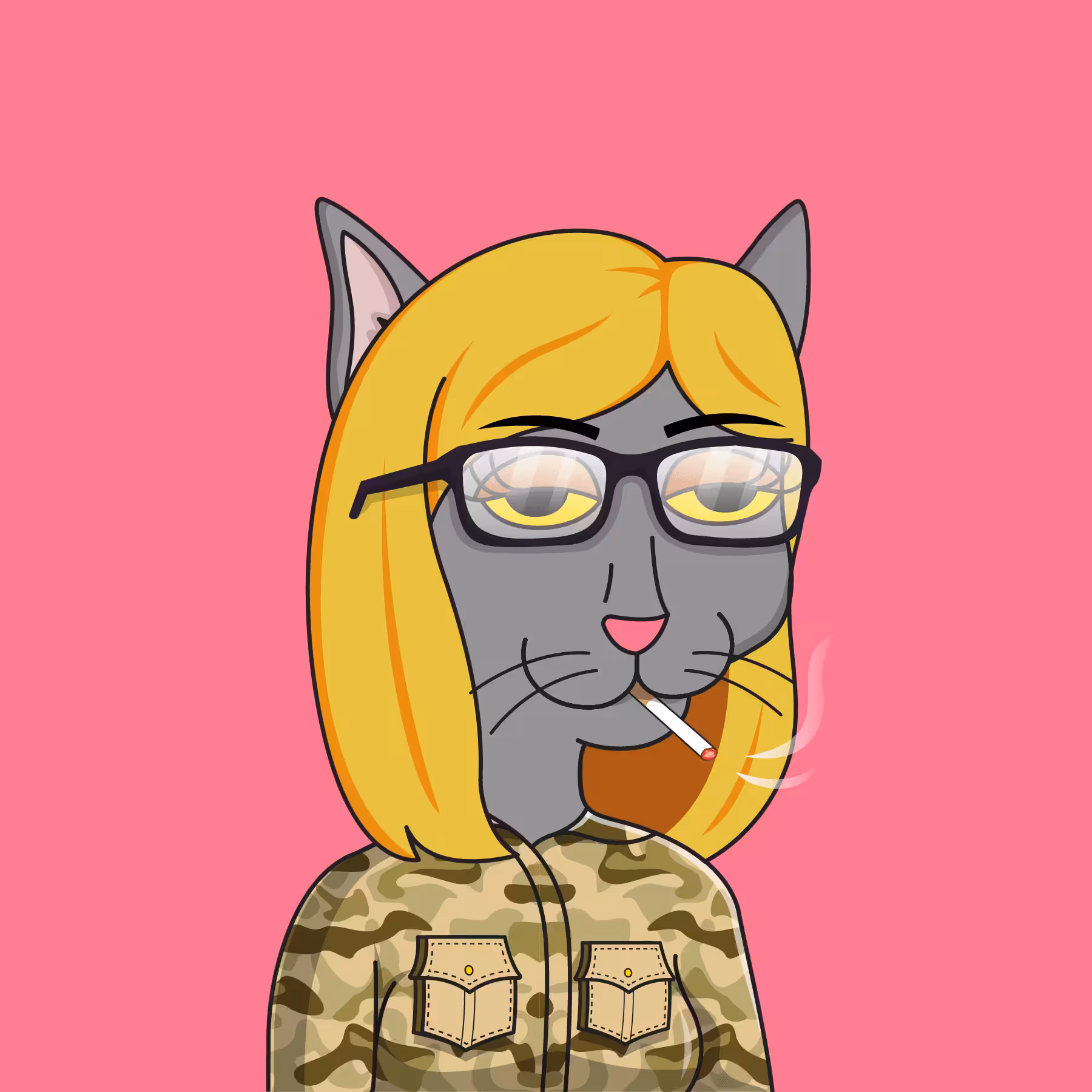 Girl Cat #450
