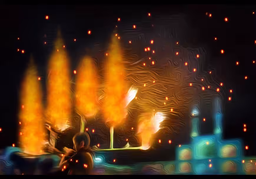 Traditional firefighting ceremonies animated#2