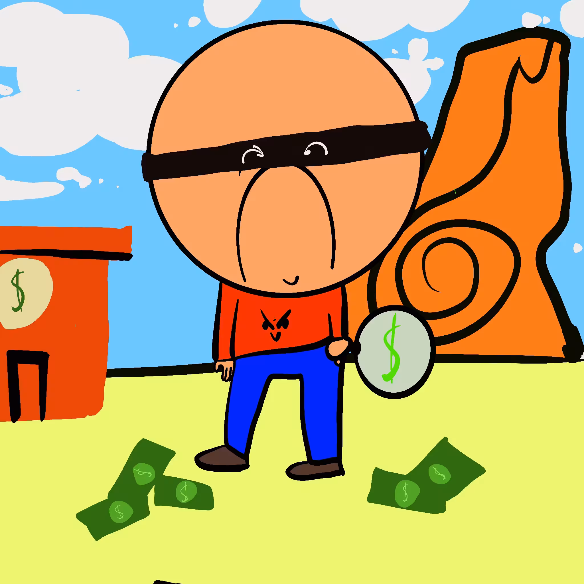 Smiley's Adventures (Smiley Bank Robber)