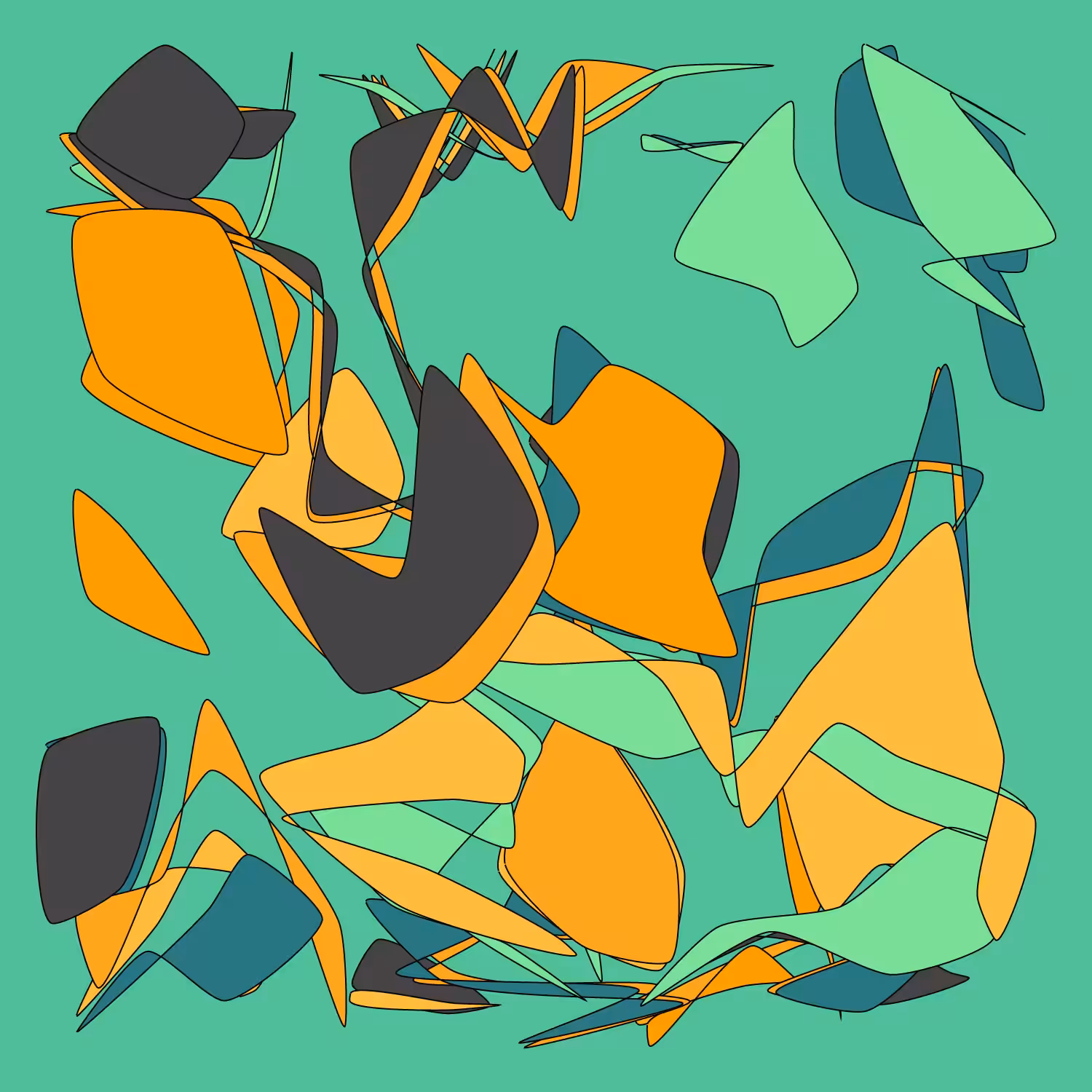 Geometric colorful shapes 2 (Free edition) #70
