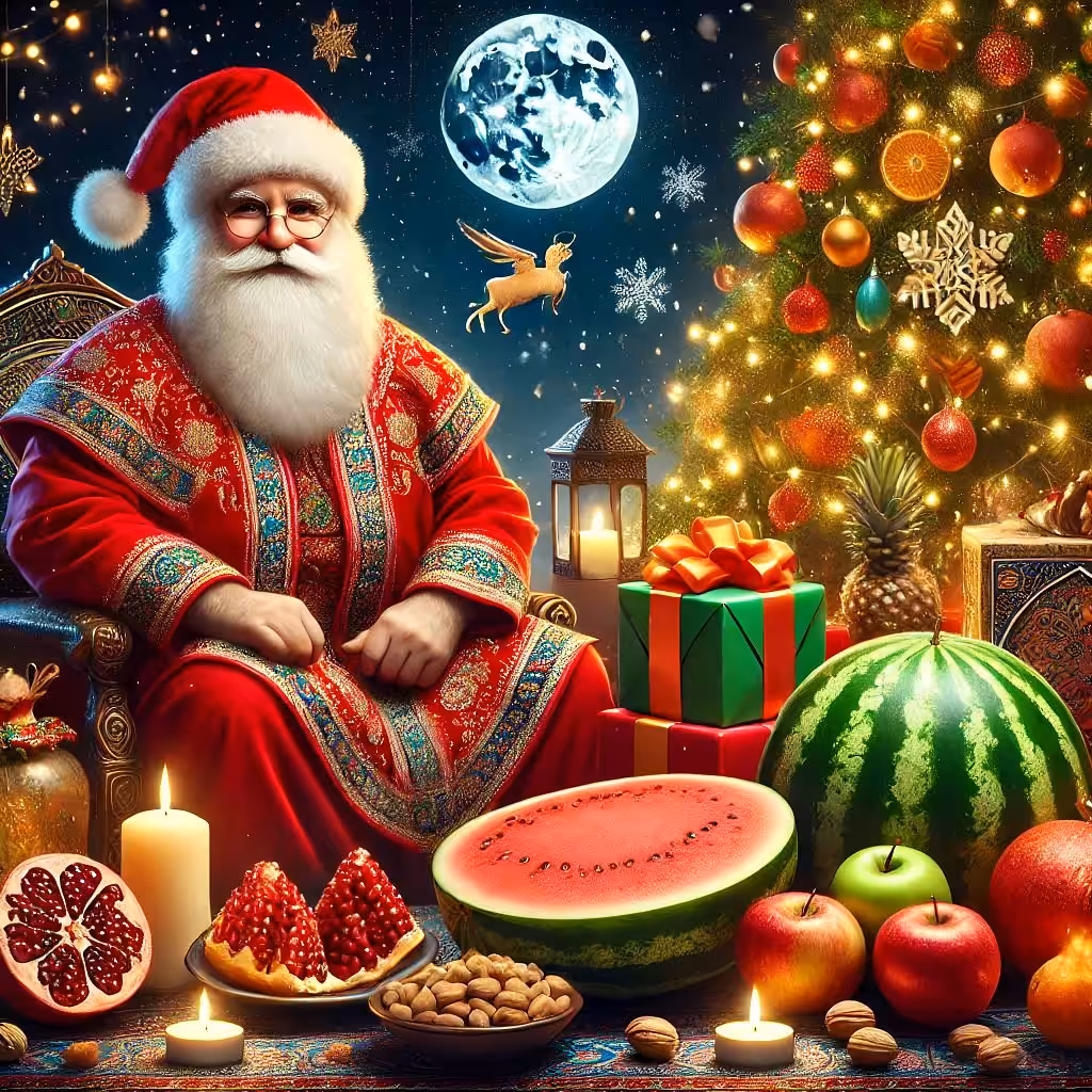 Santa, the Special Guest of Persian Yalda Night