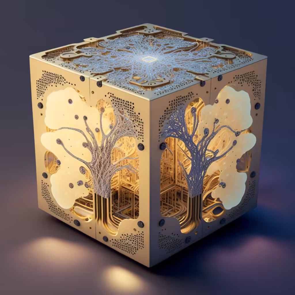 Mycelial Quantum Computer 1 by Patrick Lichty