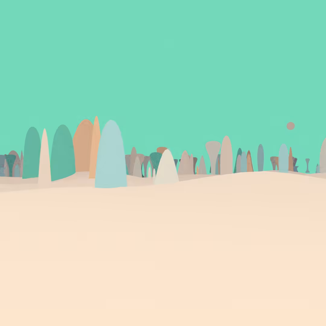 Abstract Environment - Planet Postcard  #3