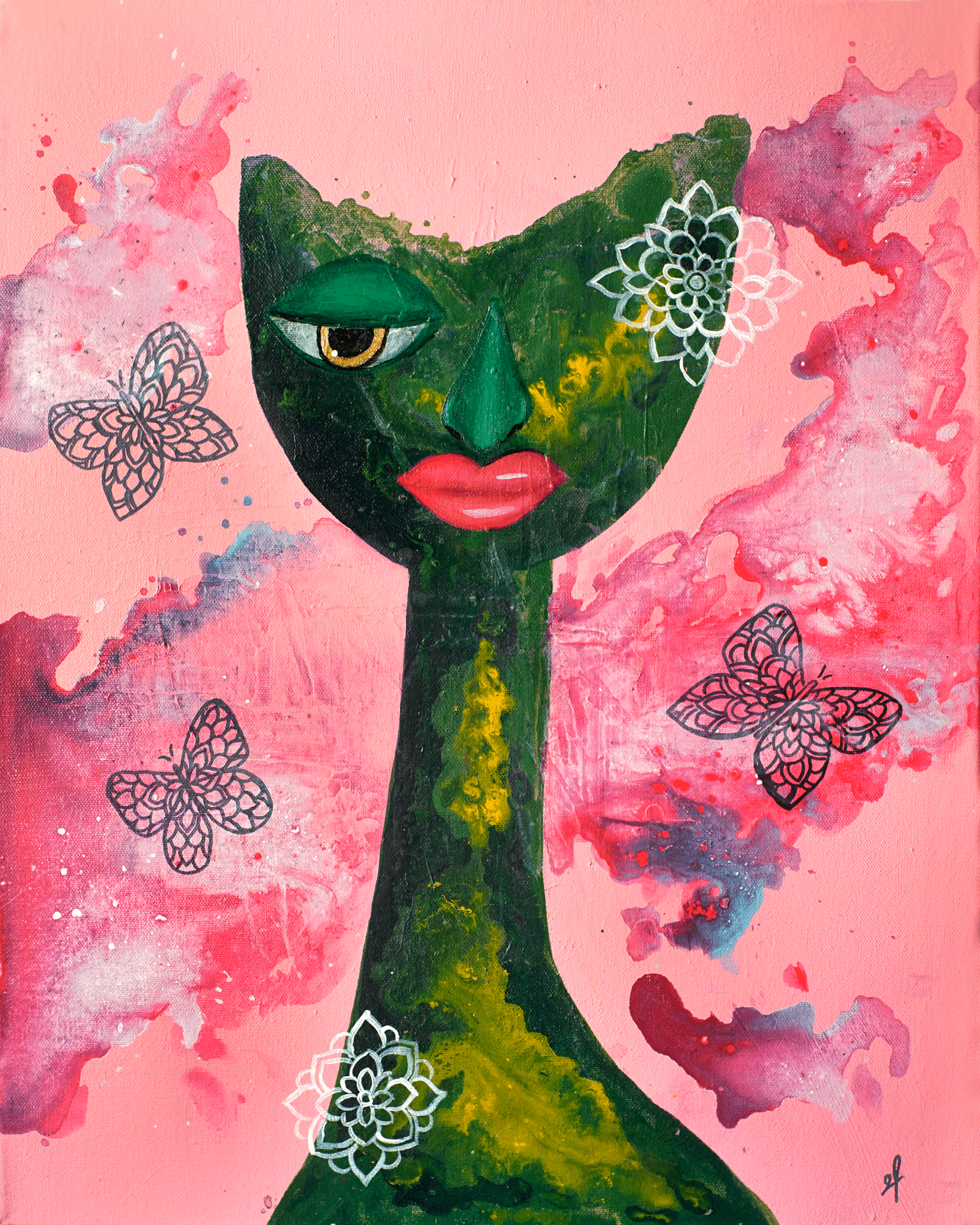 Nyla Long Neckie Ladies Derivatives 2489