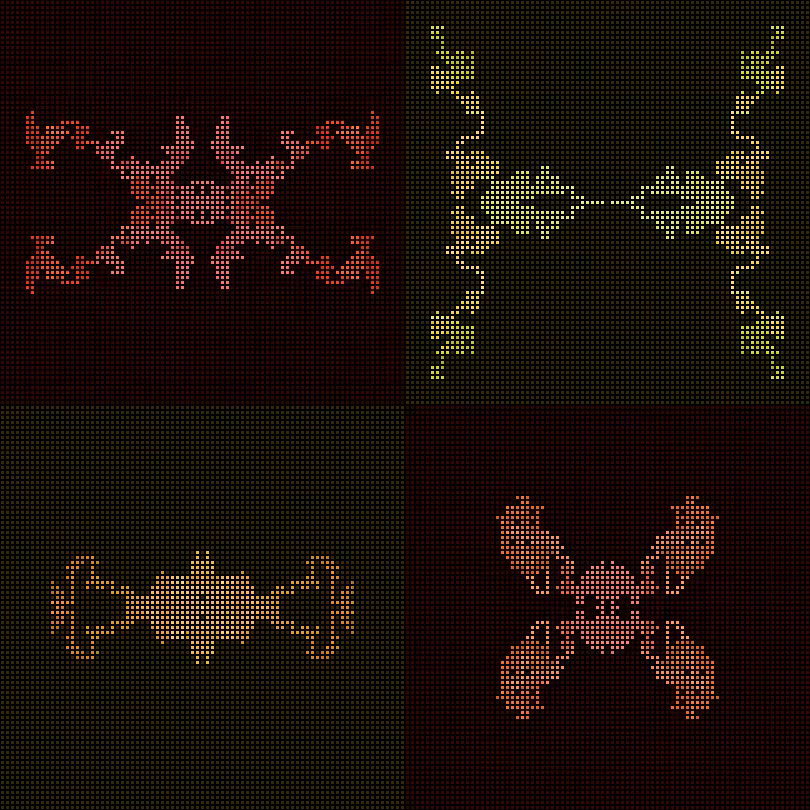 Dither Creatures 2x2 #33