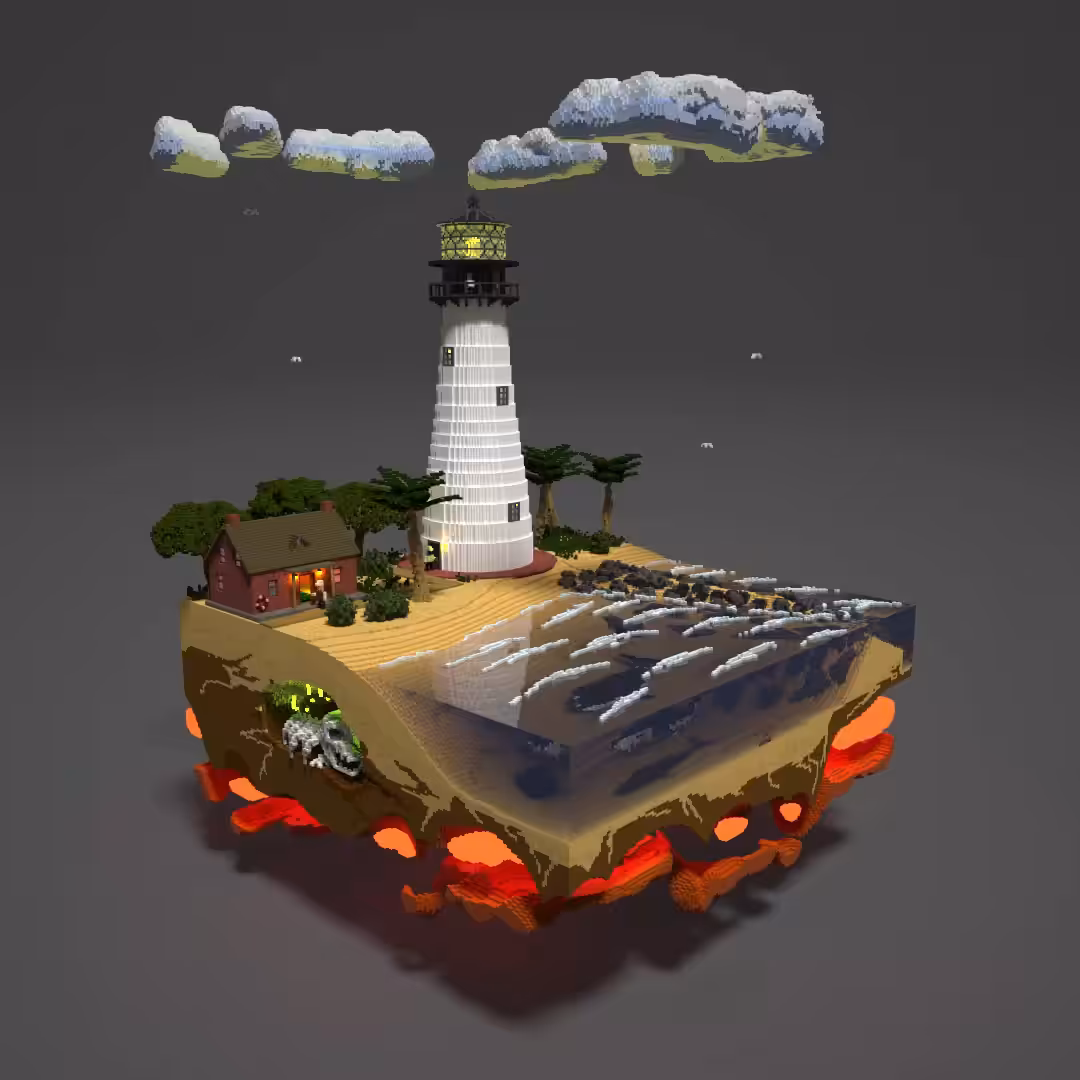 Crypto Lighthouse 05 - The Cape Florida Lighthouse, Florida, US