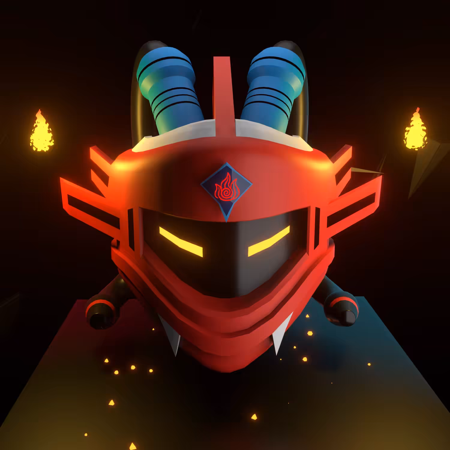 Elemental Helmet Beats "Fire Edition"