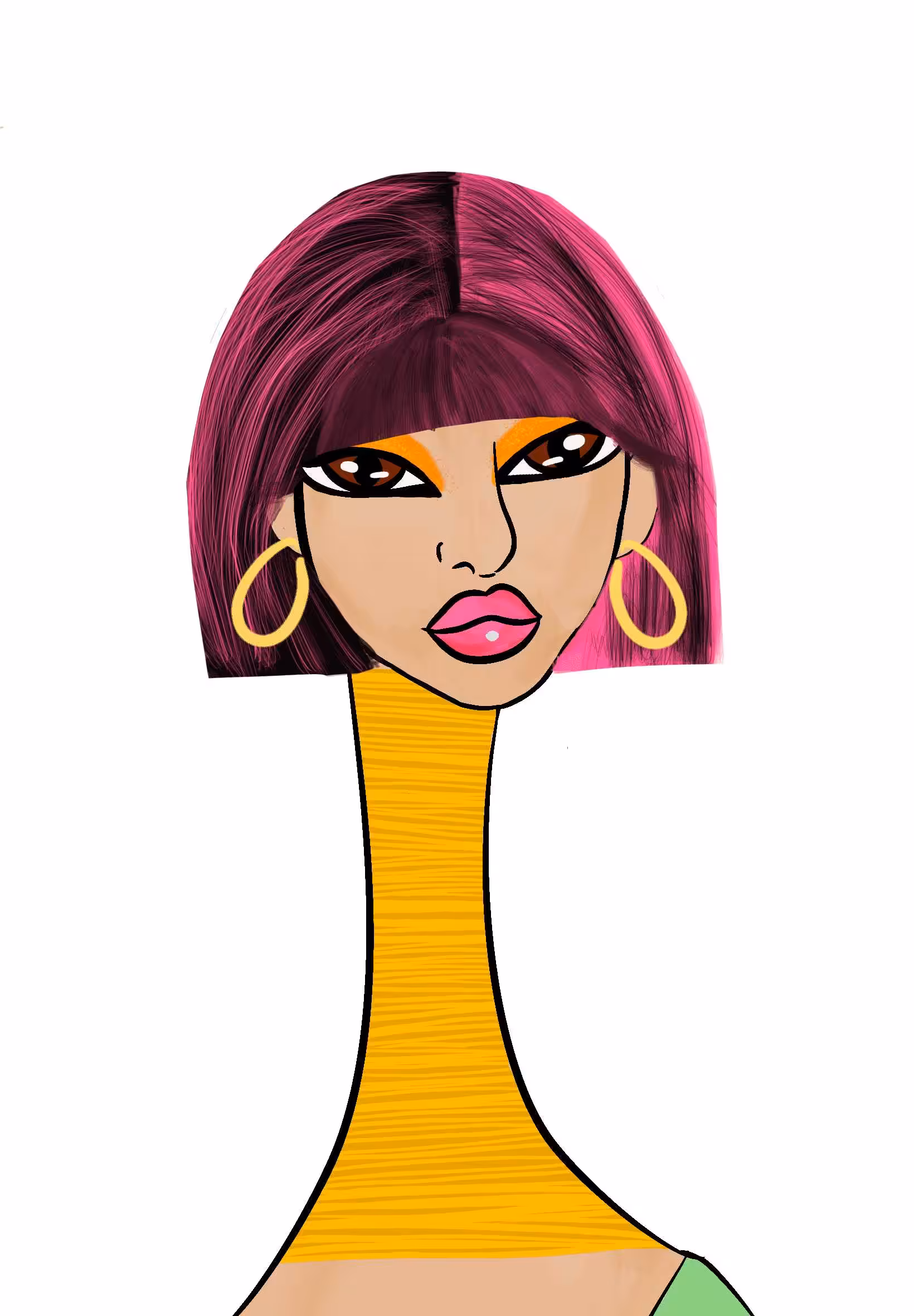 Long Neckie Ladies: Long Neckie Lady #2562