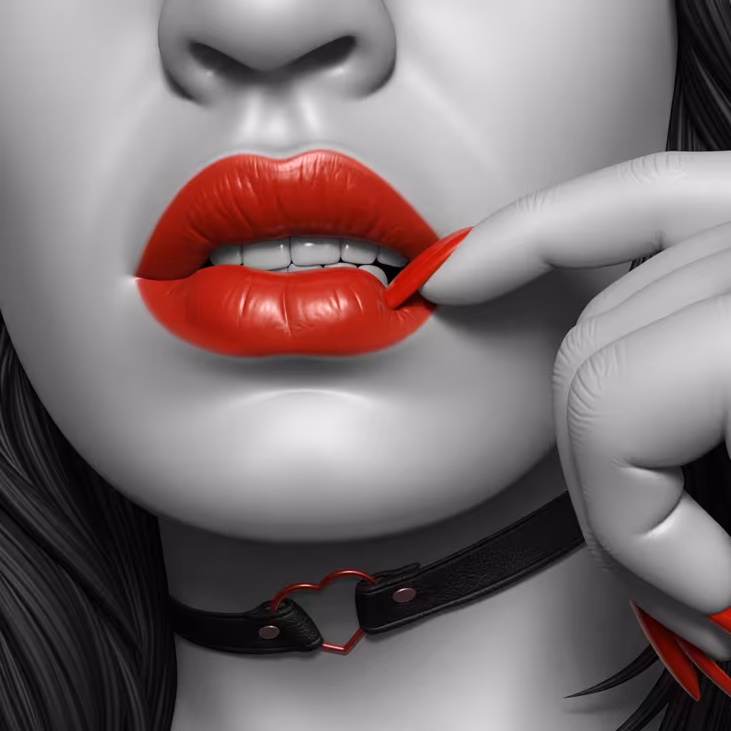 Red lipstick