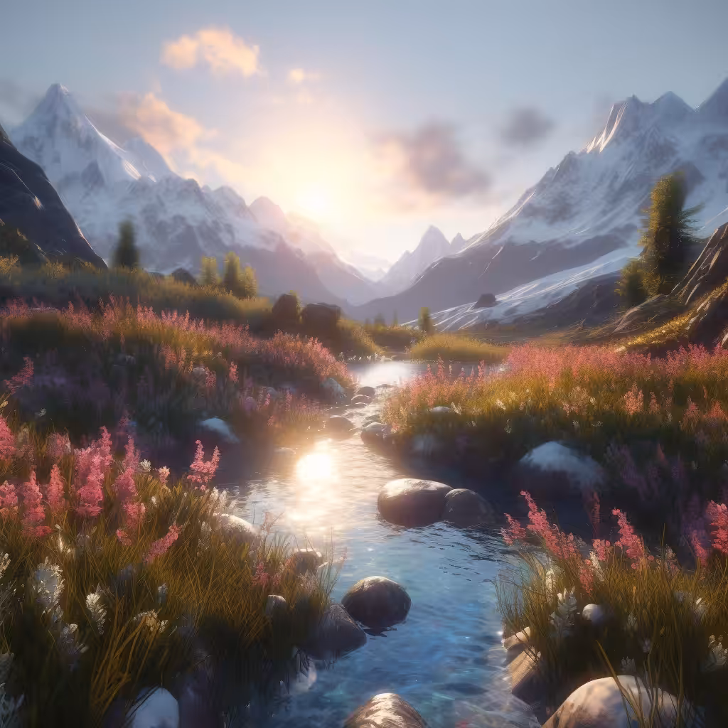 Mountains and Streams 3