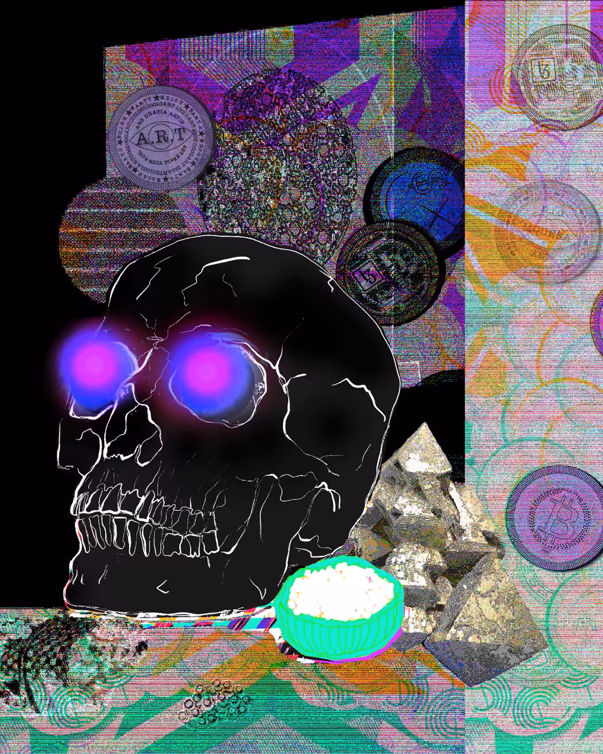 Skull and Coins