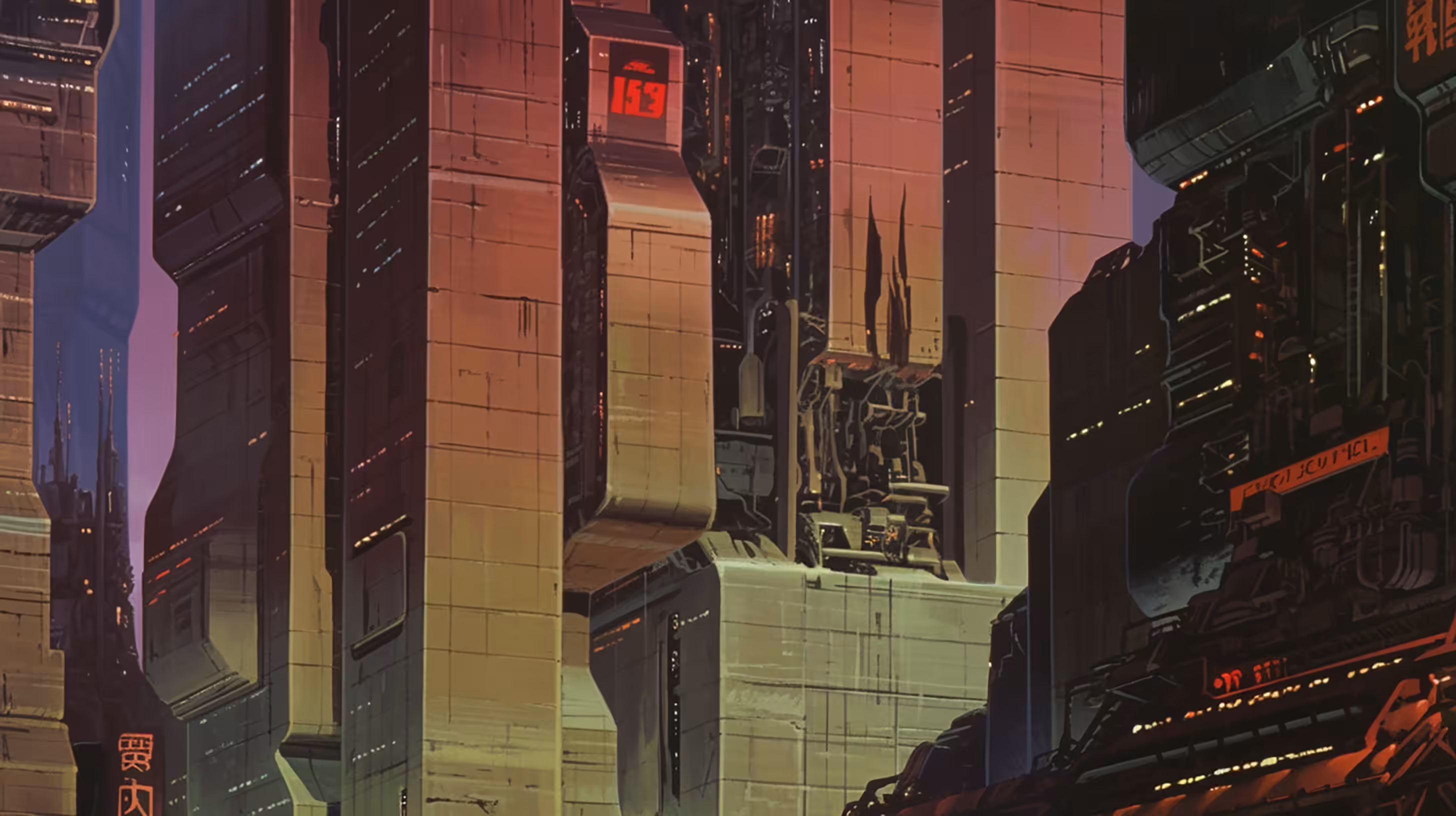 Megalopolis Backgrounds: Digital Dawn