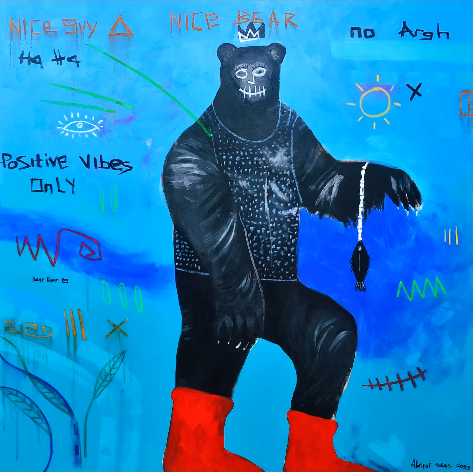 Bear in Red boot