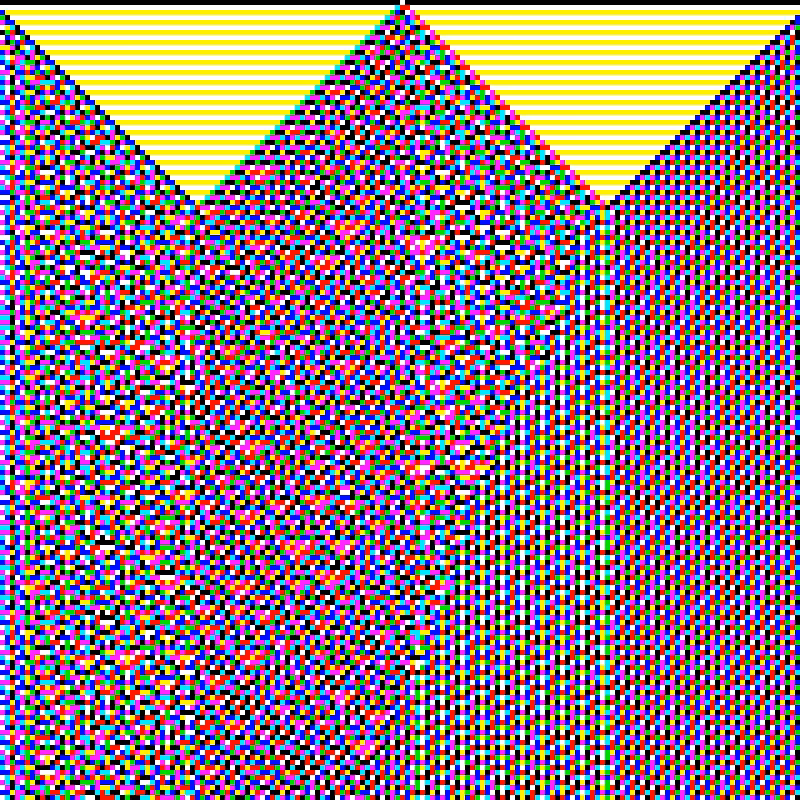 RGB Elementary Cellular Automaton #467