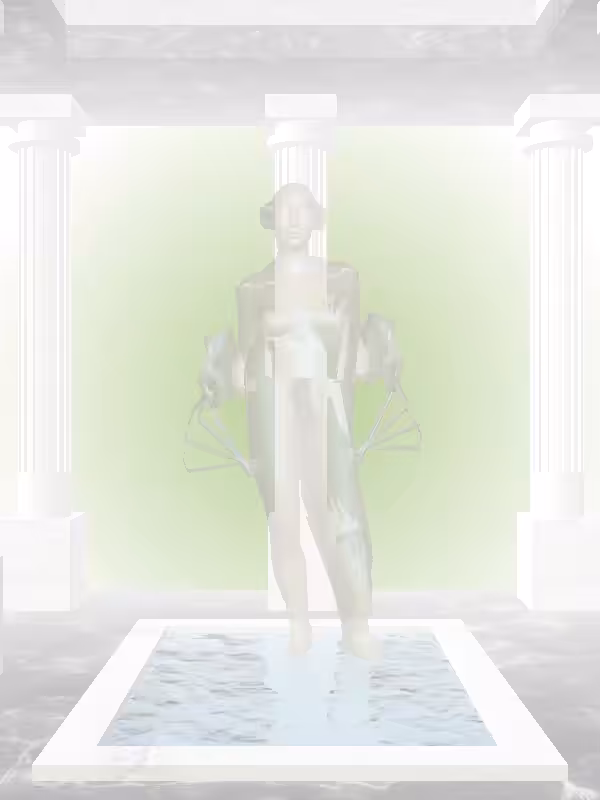 HeavenComputer: The Fading Loser Olive Rust Woman #1053