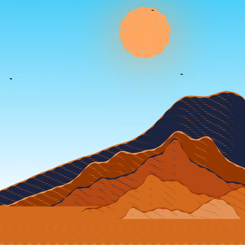Painted Mountain Sunset #24