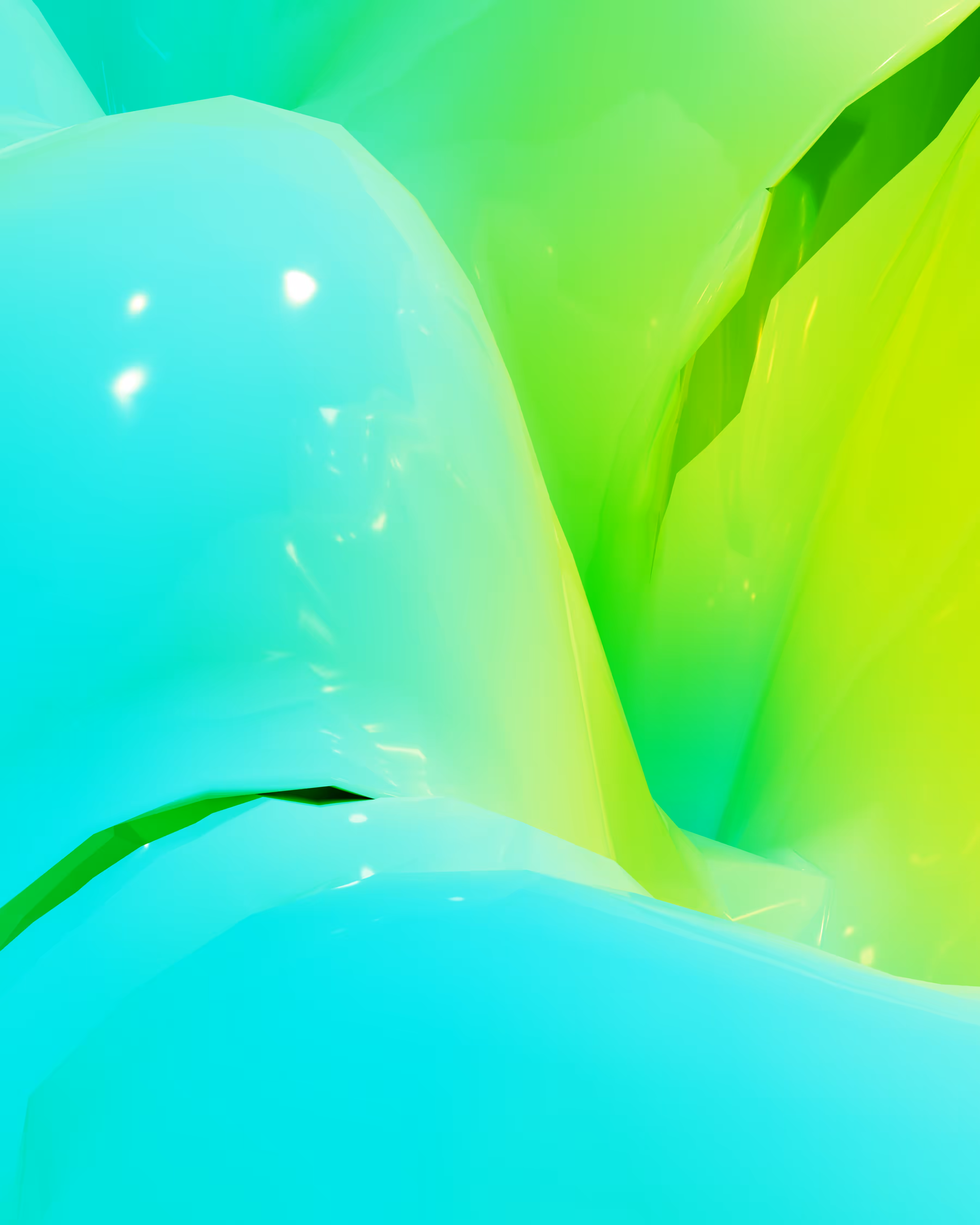 The Fog of Color (CYAN LIME 02)