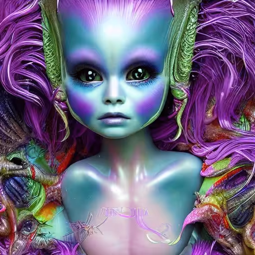 FZDAN's  World: Beautiful alien girl 