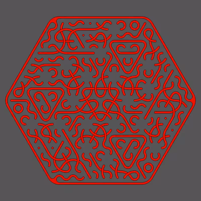 Threefold Symmetry - Dark Variations #438