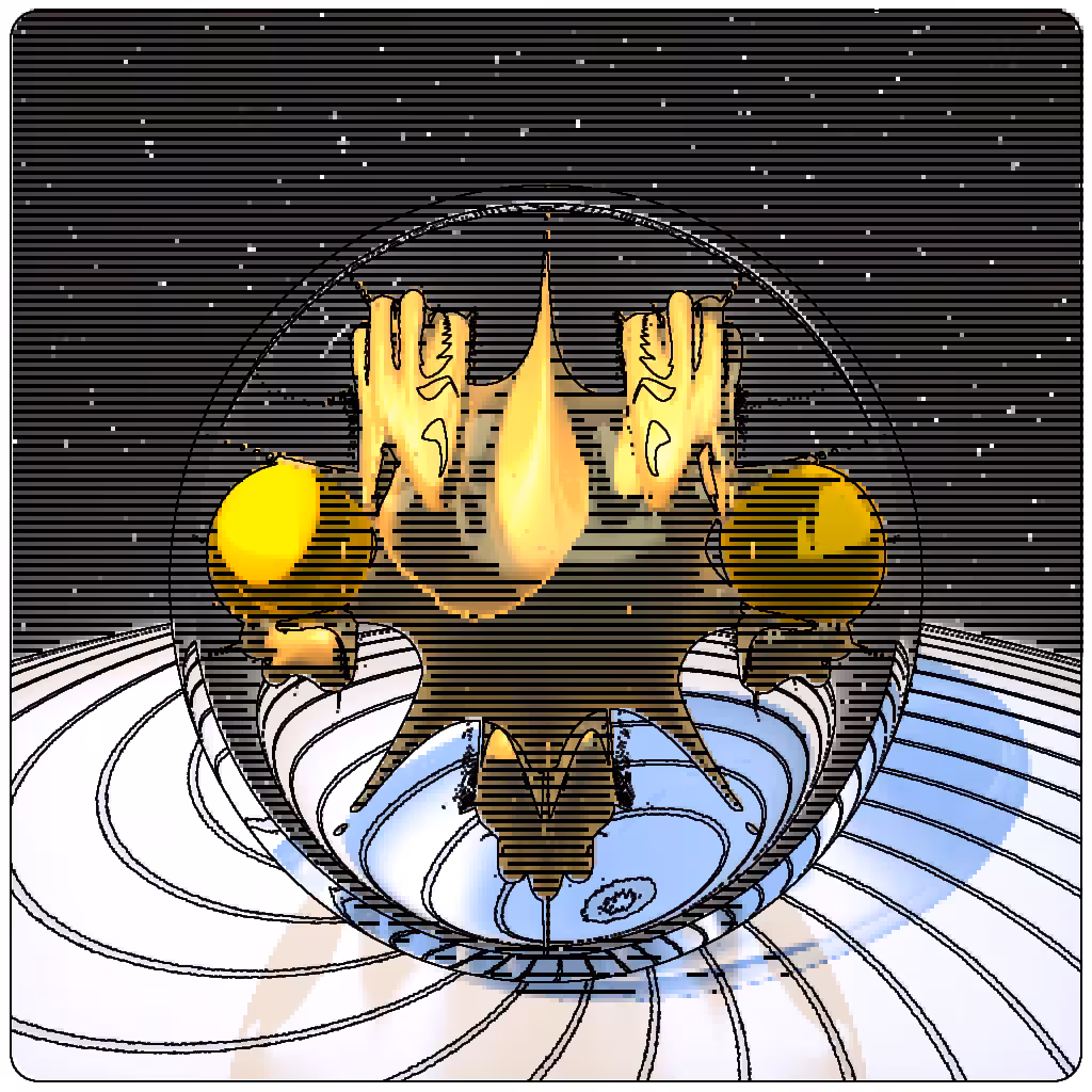 LL21 Mac Plus Fractal-in-a-Globe #32