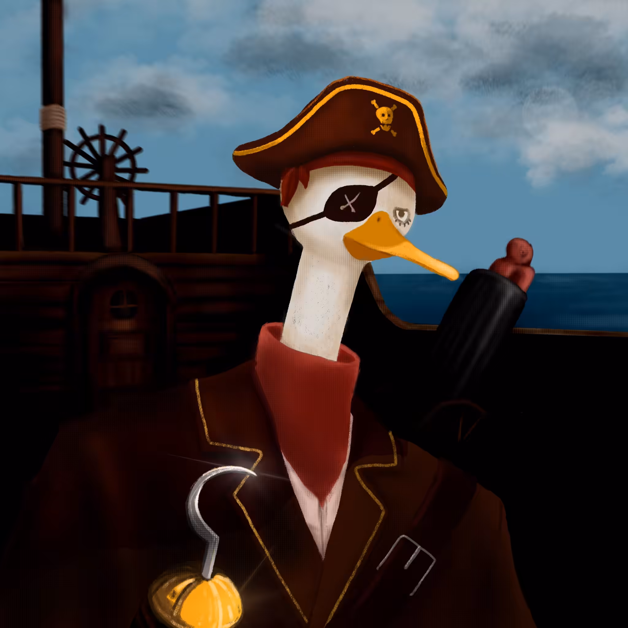 Duck is a pirate 23
