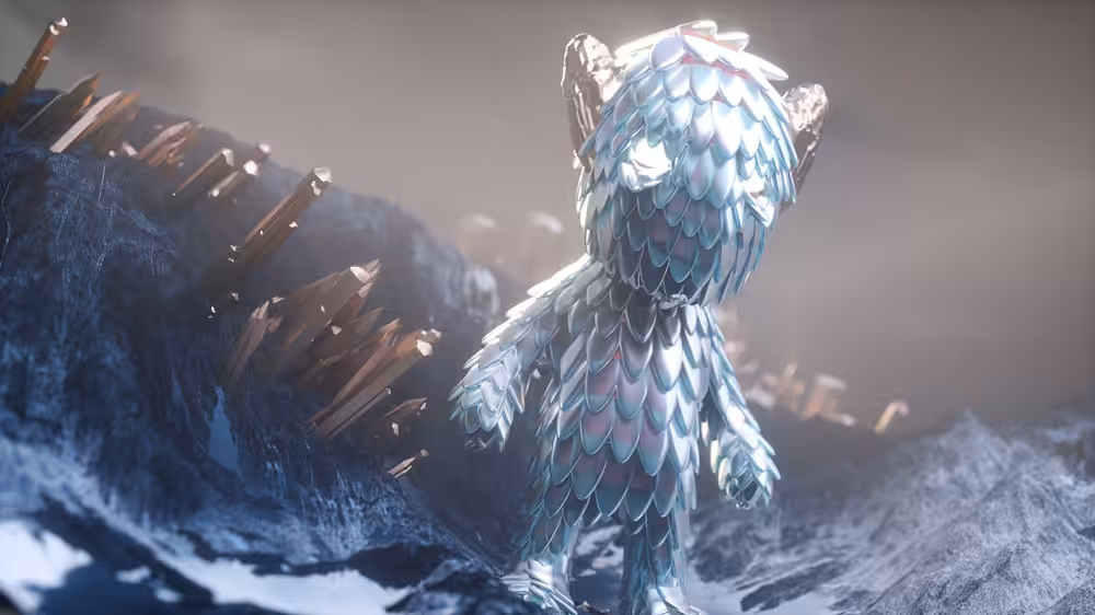 Picture of strange little ice monster