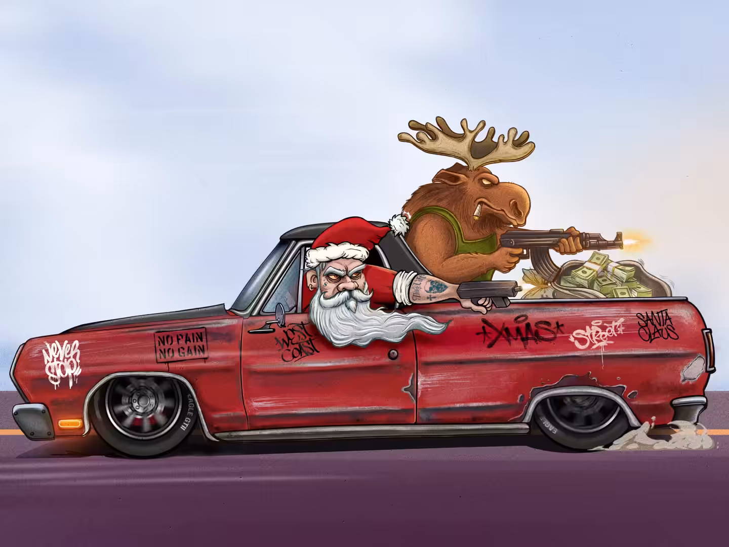 Santa Gangsta 