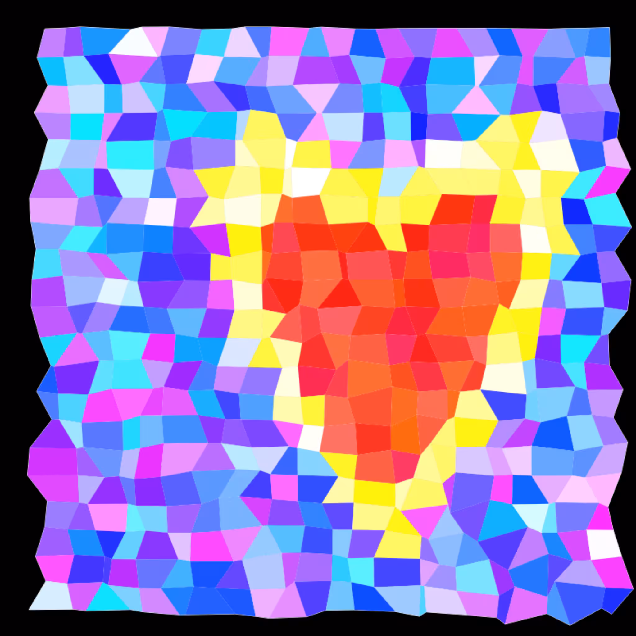 Heart mosaic #6