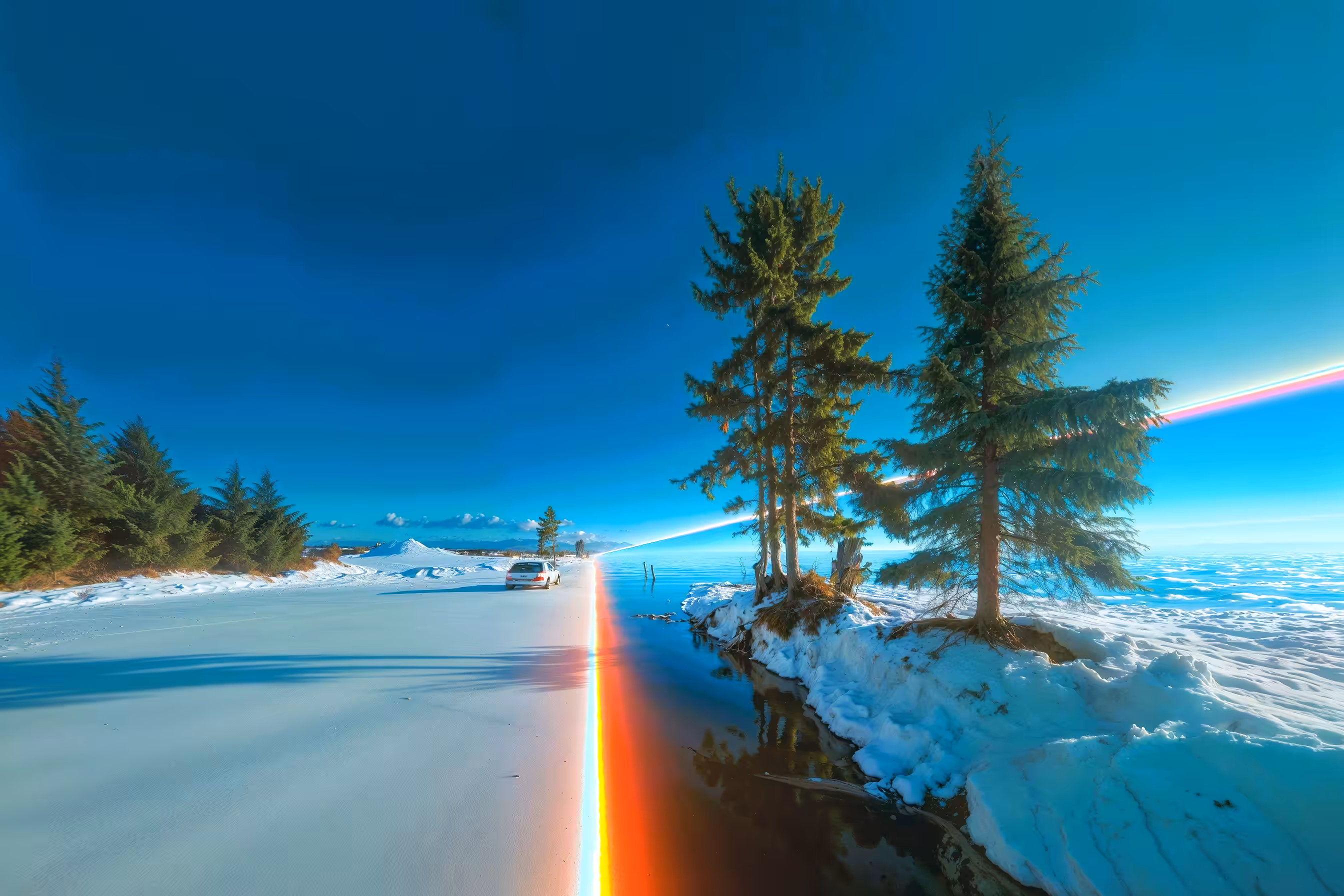 Where winter splits the world in two.