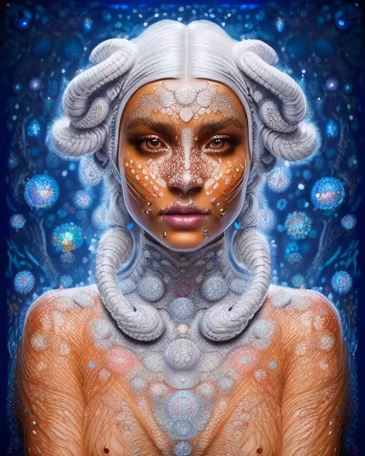 The Elaborate Wolf Woman Goddess