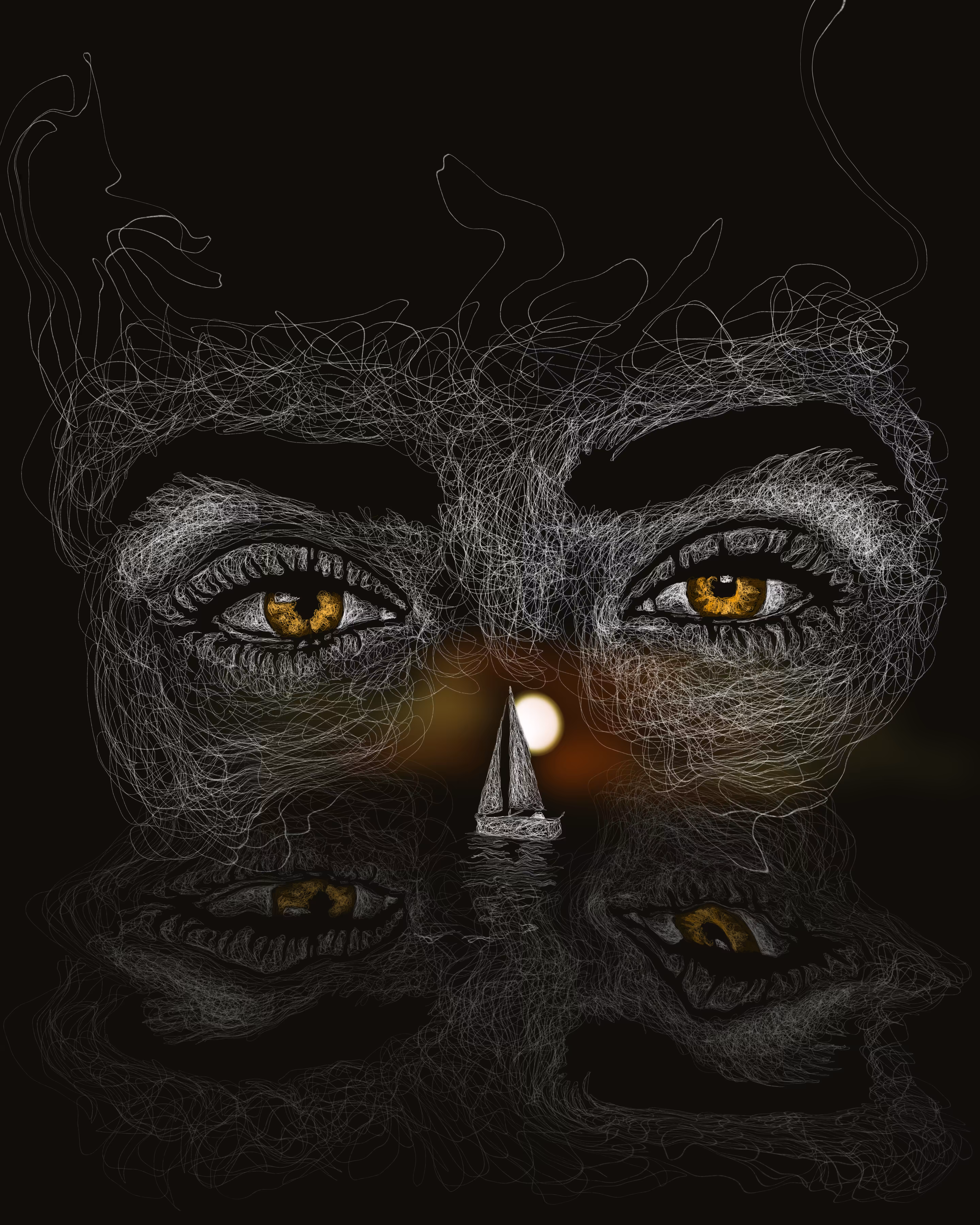 Sunset in her eyes 